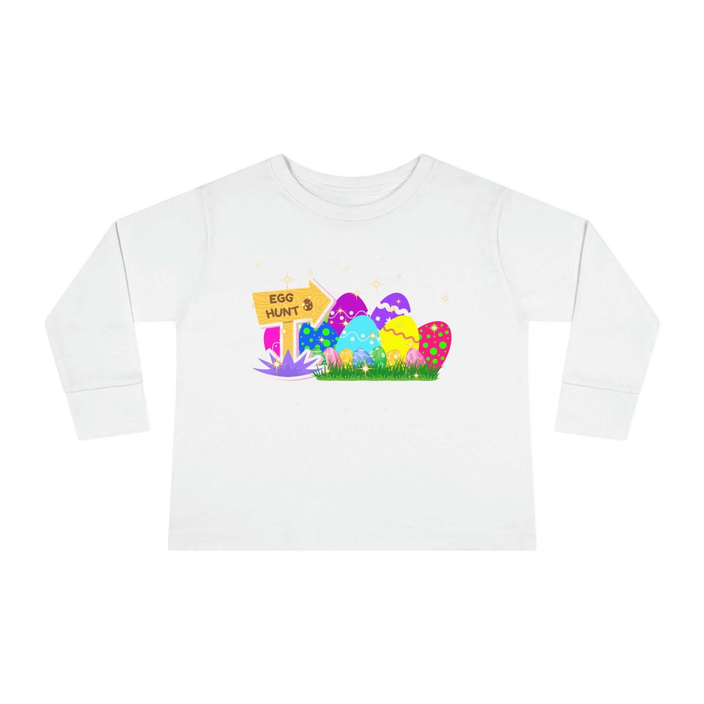 Eggs-Travagant Easter Toddler Long-Sleeve Shirt | Sweatshirt Style, Brand63