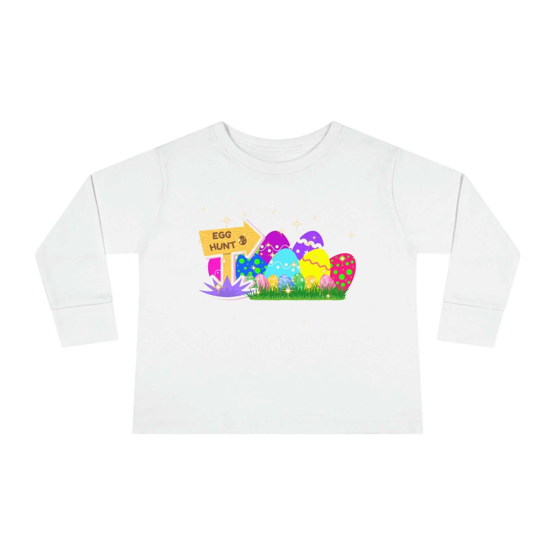 Eggs-Travagant Easter Toddler Long-Sleeve Shirt | Sweatshirt Style, Brand63