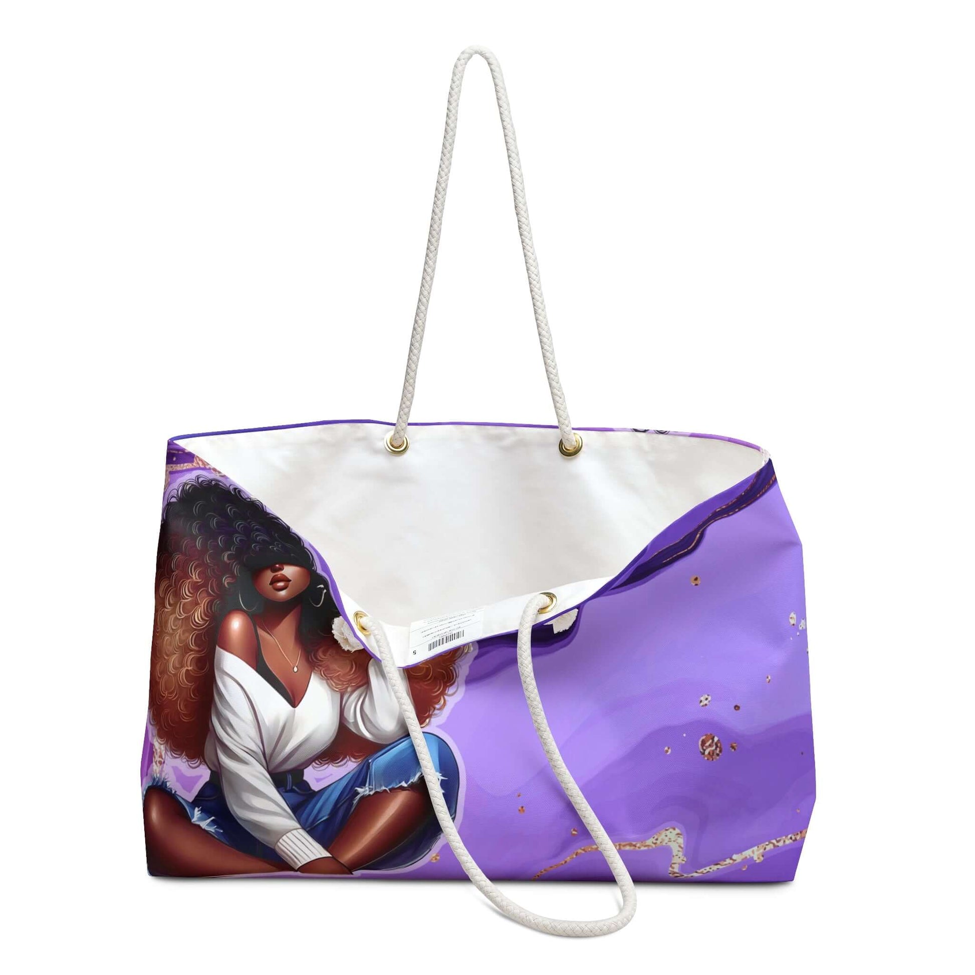 Elegant Black Girl Magic Chic Tote Bag, Brand63