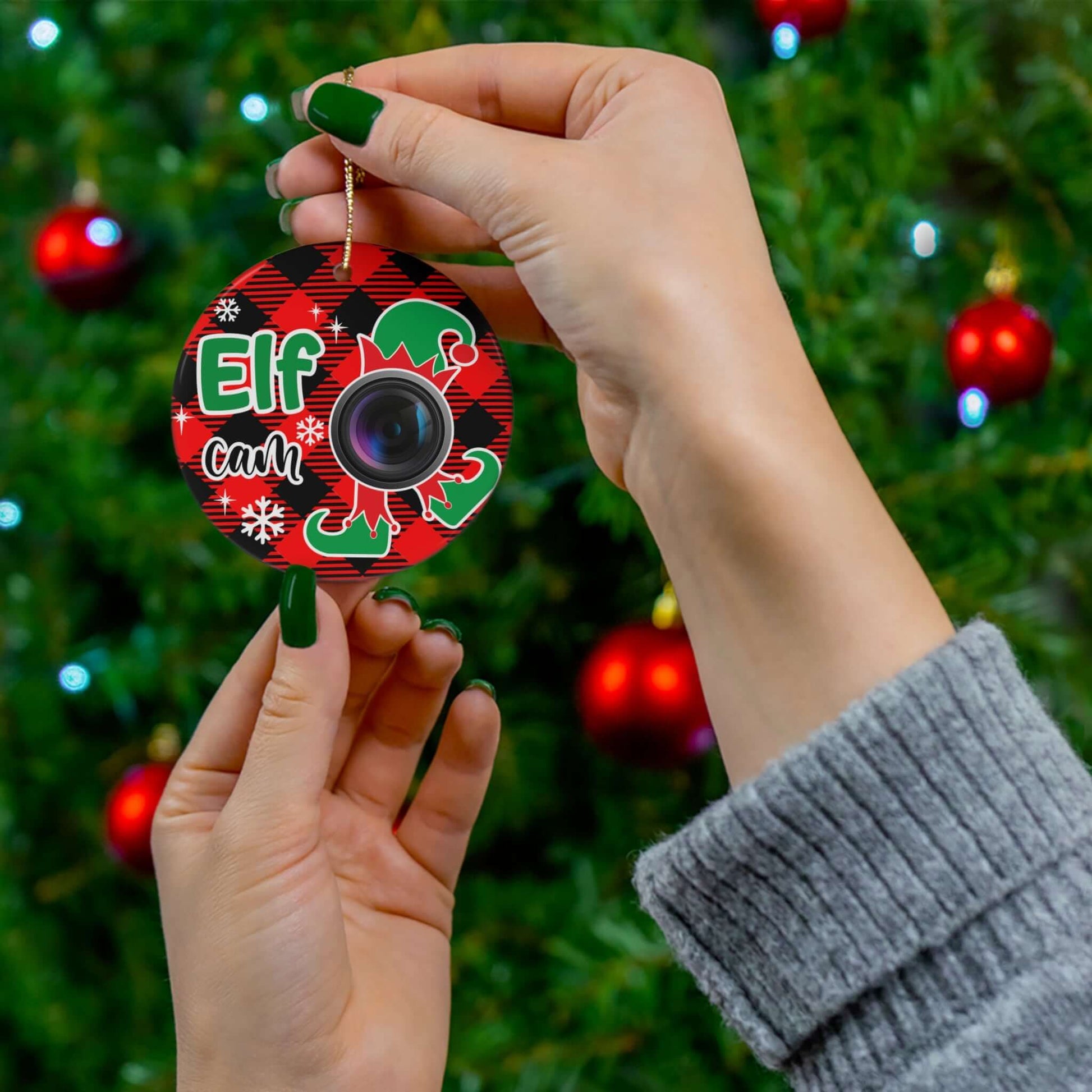 Elf-Cam Christmas Ornament, Brand63