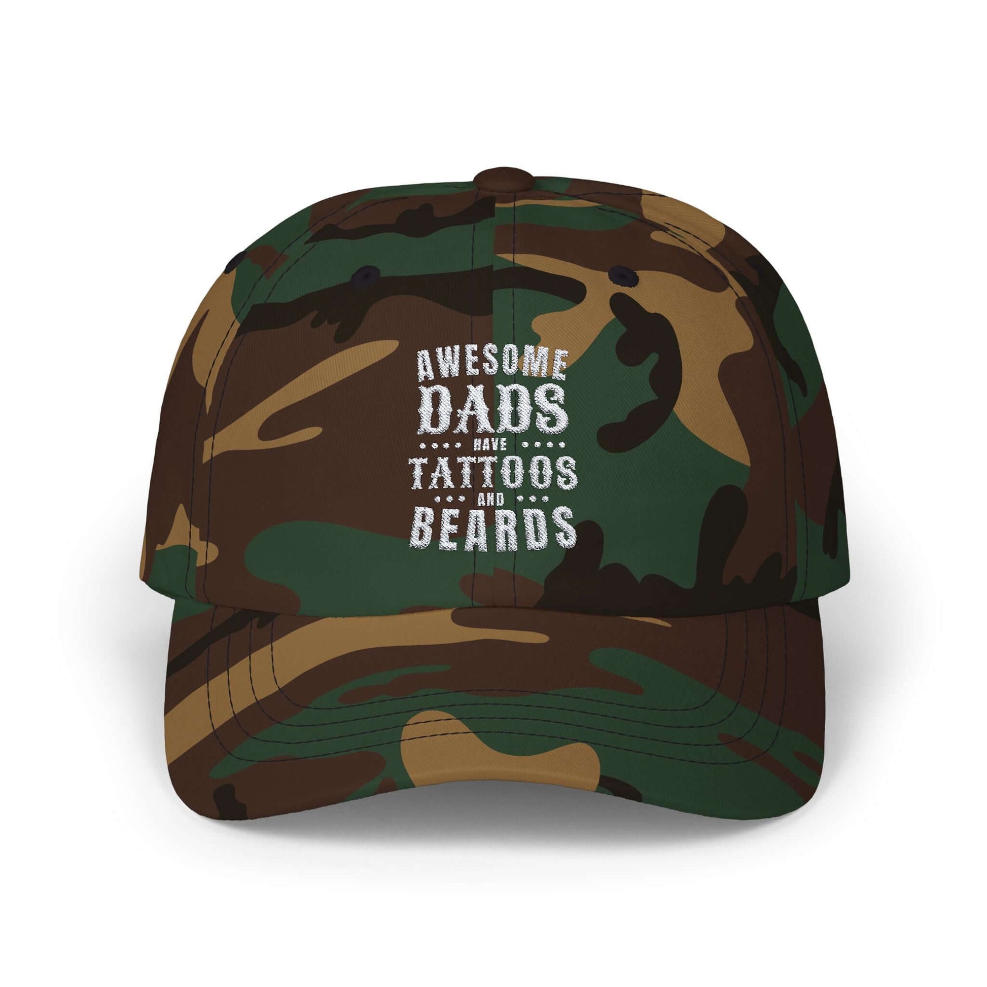 Embroidered Dad Cap, Christmas Gifts For Dads, Baseball Hat for Bearded, Tattooed Fathers –Dad Gift for Birthdays, Father’s Day, Brand63