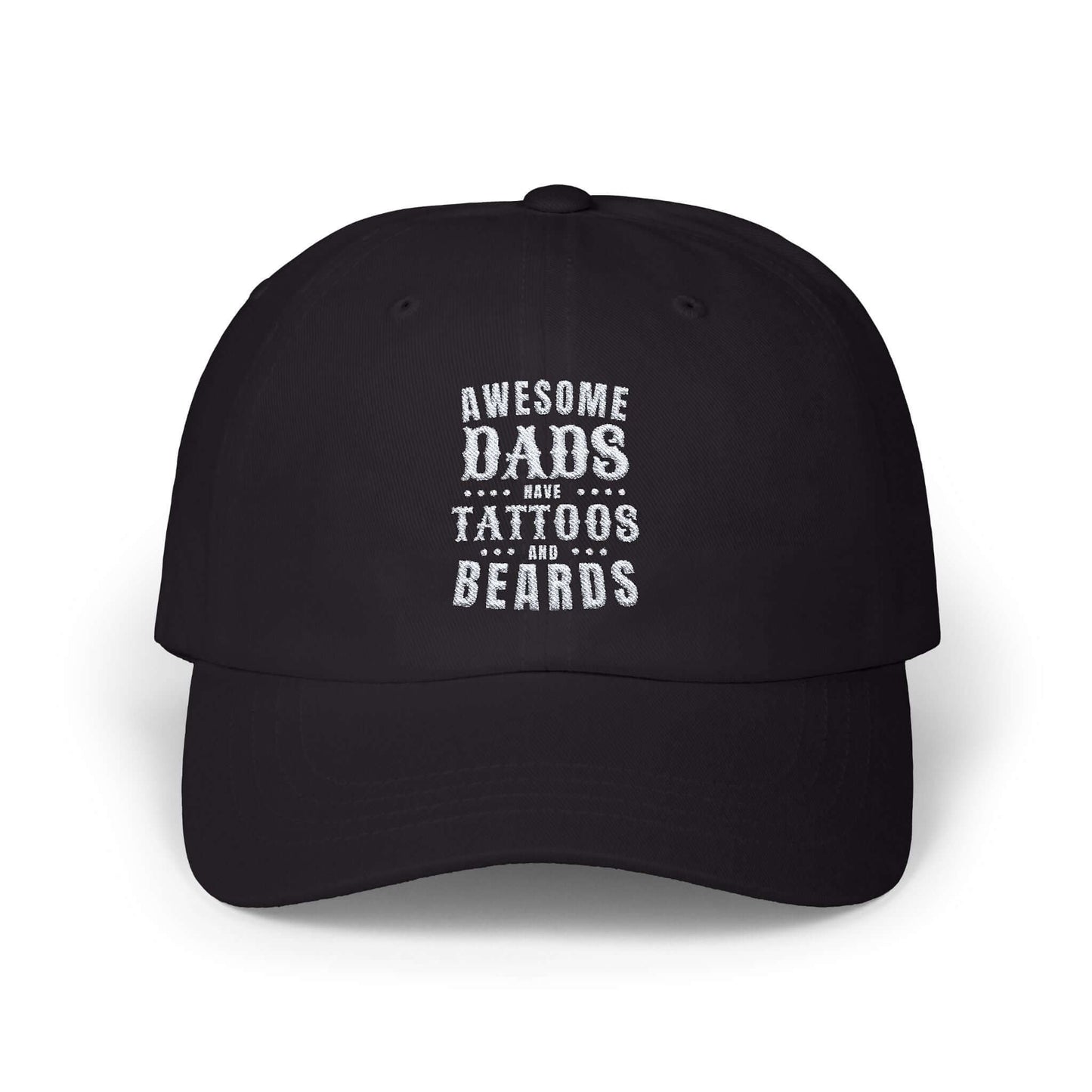 Embroidered Dad Cap, Christmas Gifts For Dads, Baseball Hat for Bearded, Tattooed Fathers –Dad Gift for Birthdays, Father’s Day, Brand63