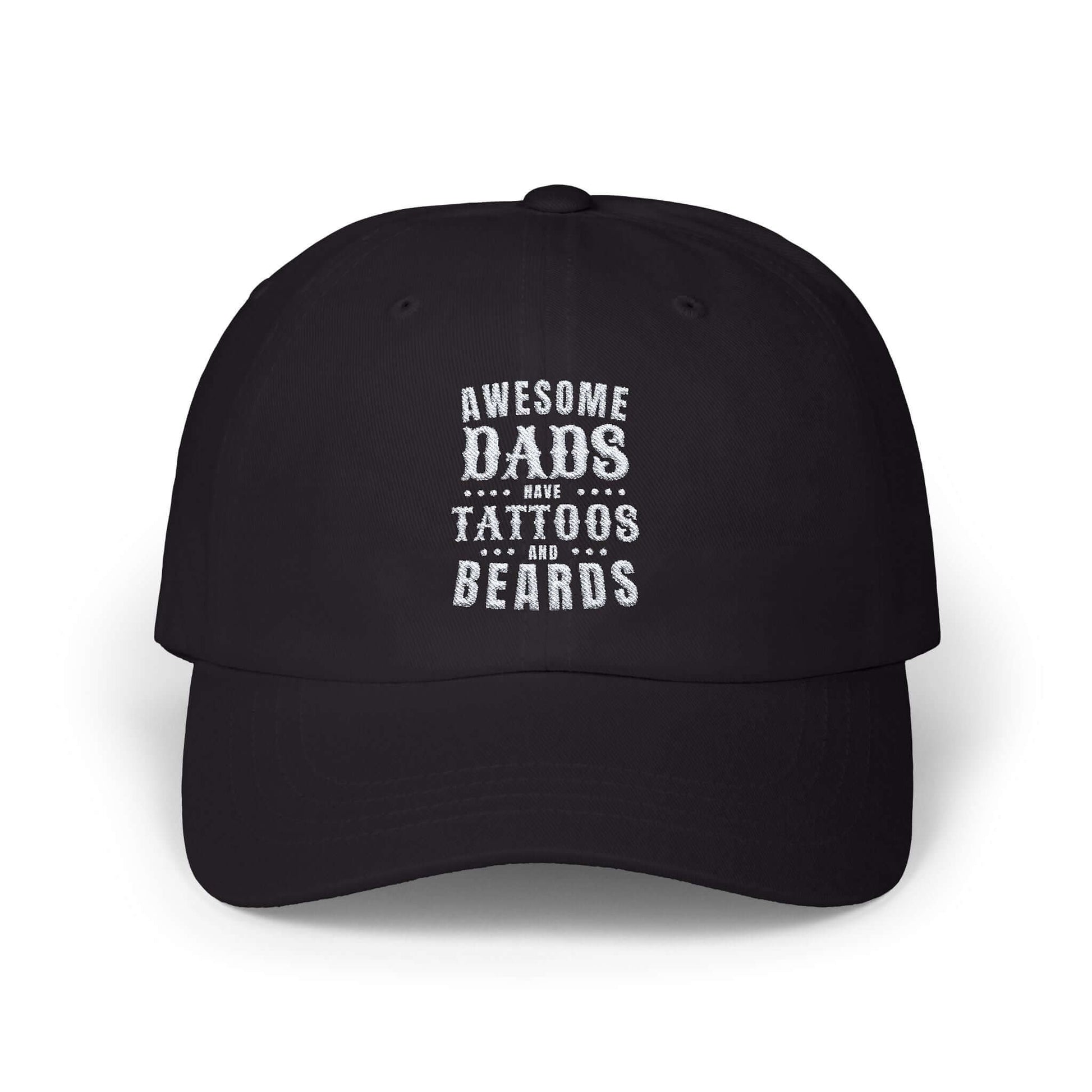 Embroidered Dad Cap, Christmas Gifts For Dads, Baseball Hat for Bearded, Tattooed Fathers –Dad Gift for Birthdays, Father’s Day, Brand63