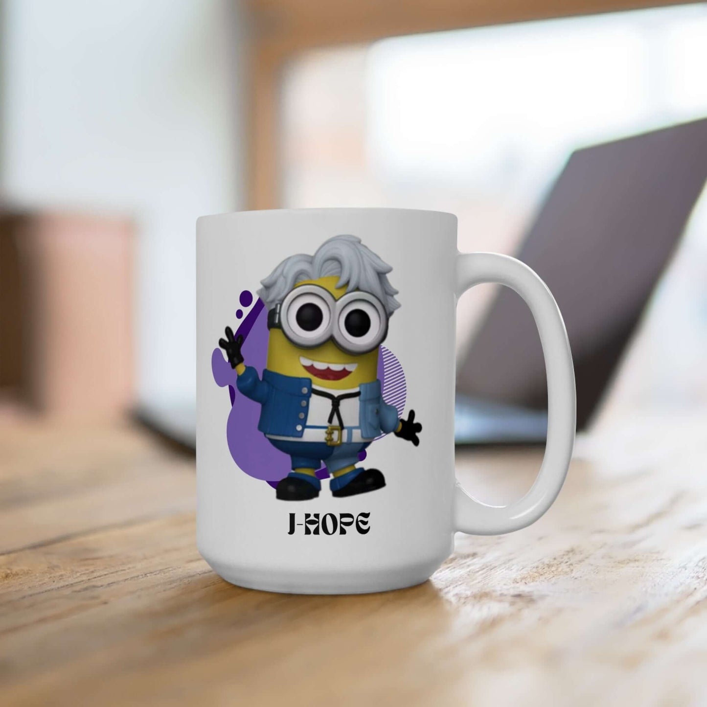 Exclusive BTS J-HOPE Minion Ceramic Mug, 15oz, Brand63