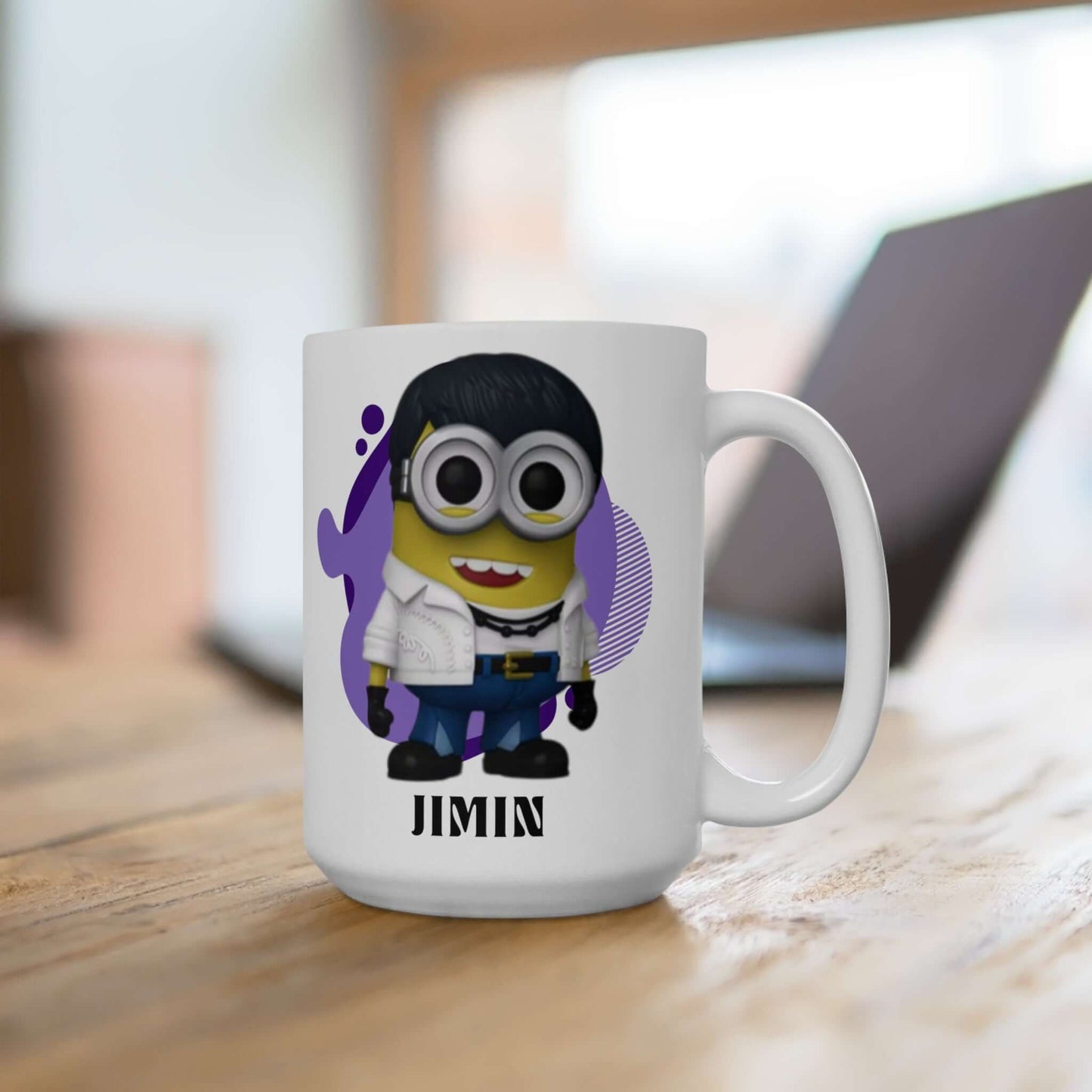 Exclusive BTS JIMIN Minion Ceramic Mug, 15oz, Brand63