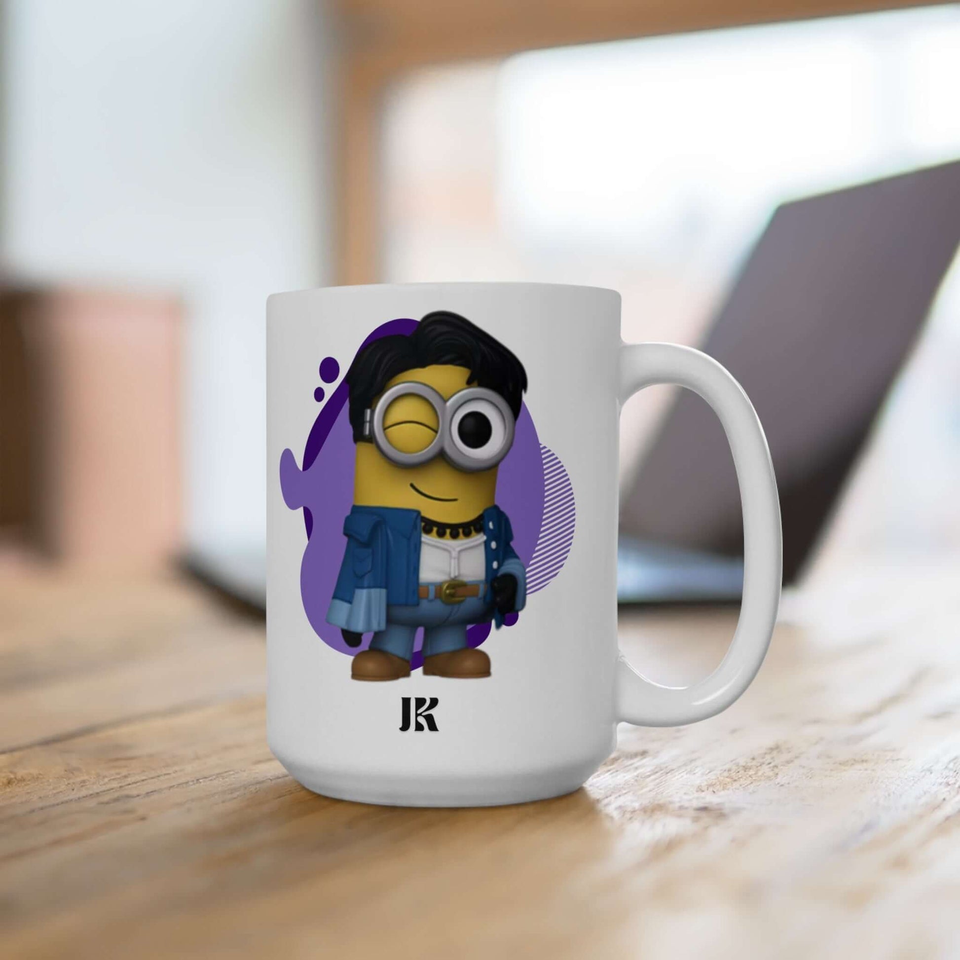 Exclusive BTS JK Minion Ceramic Mug, 15oz, Brand63