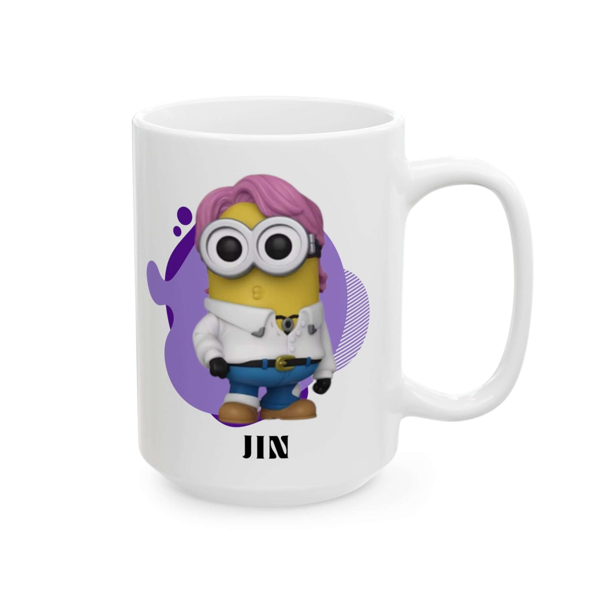 Exclusive BTS Jin Minion Ceramic Mug, 15oz, Brand63