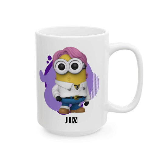 Exclusive BTS Jin Minion Ceramic Mug, 15oz, Brand63
