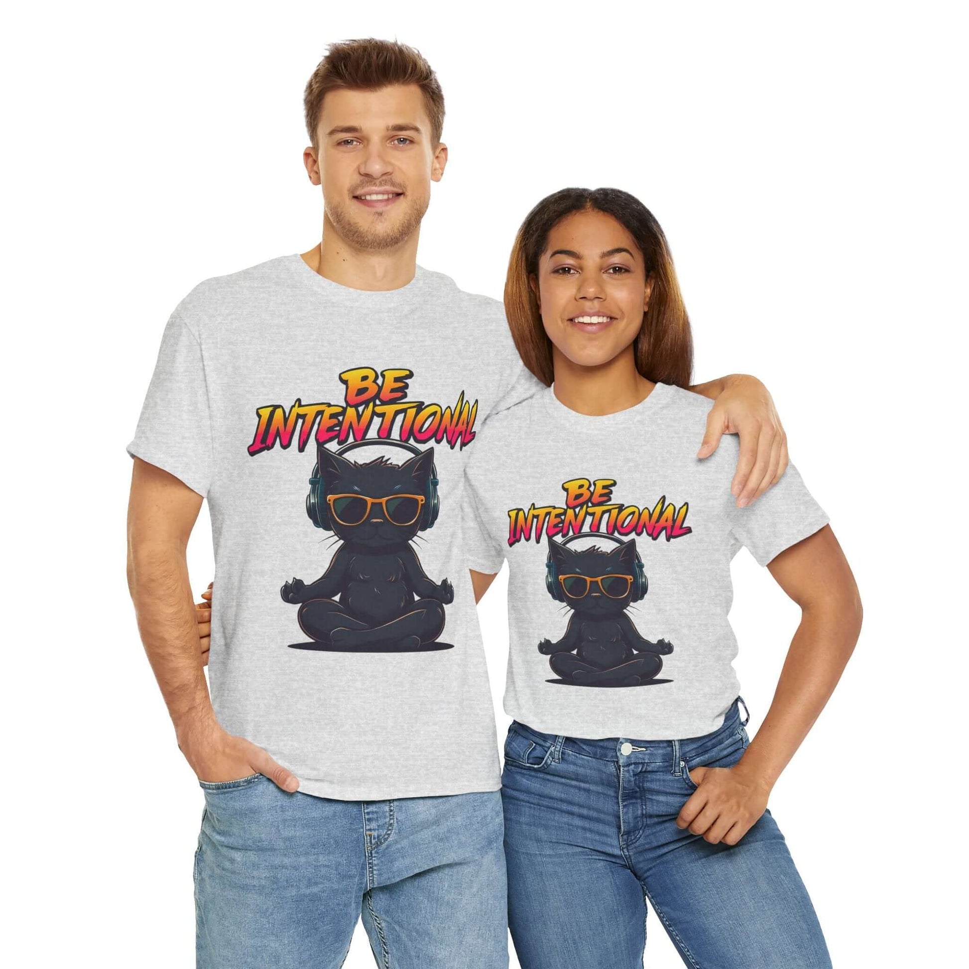 Exclusive Be Intentional Positive Vibe T-Shirt, Unisex, Brand63