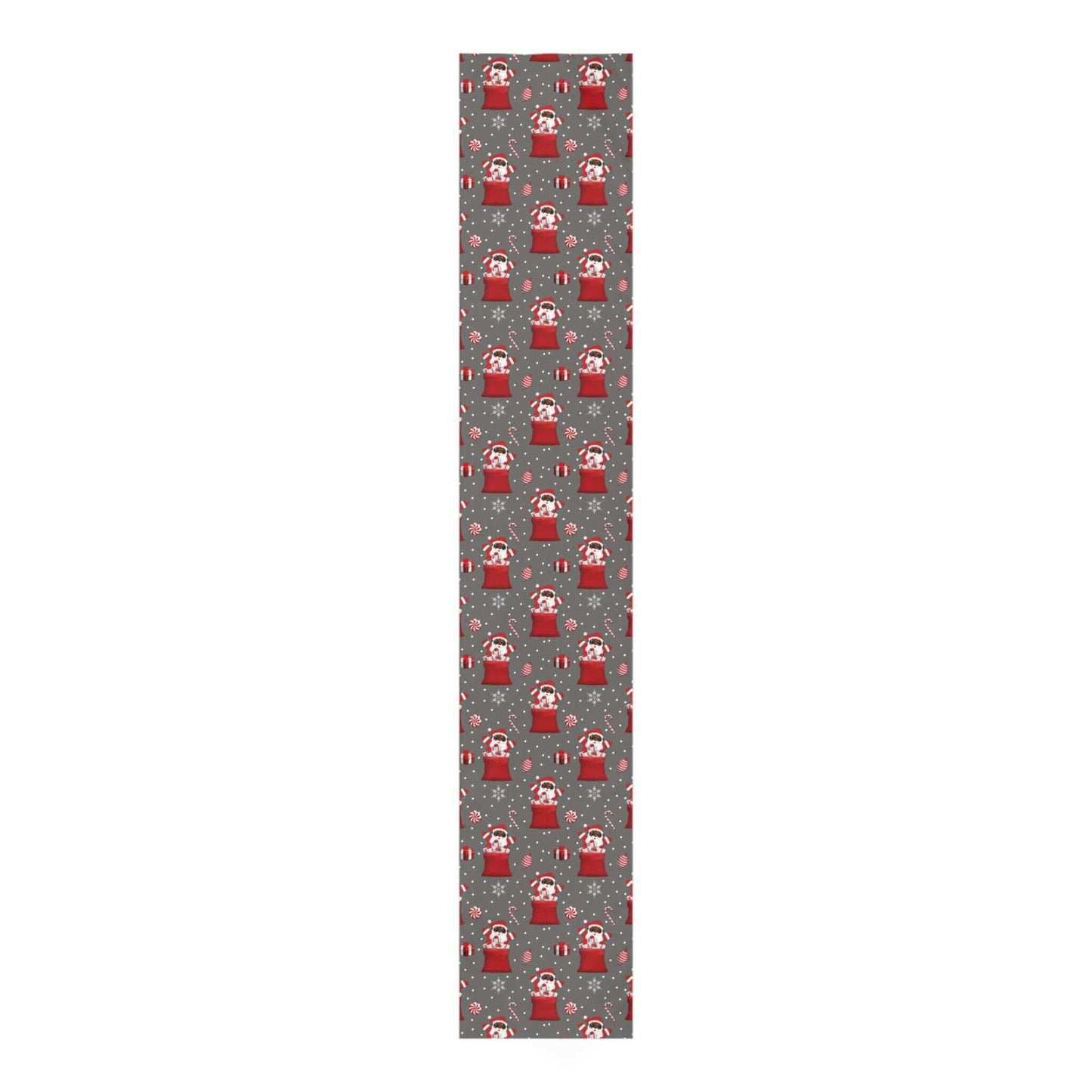 Exclusive Black Santa Christmas Table Runner, Brand63