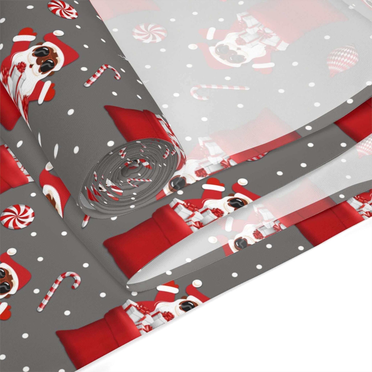 Exclusive Black Santa Christmas Table Runner, Brand63
