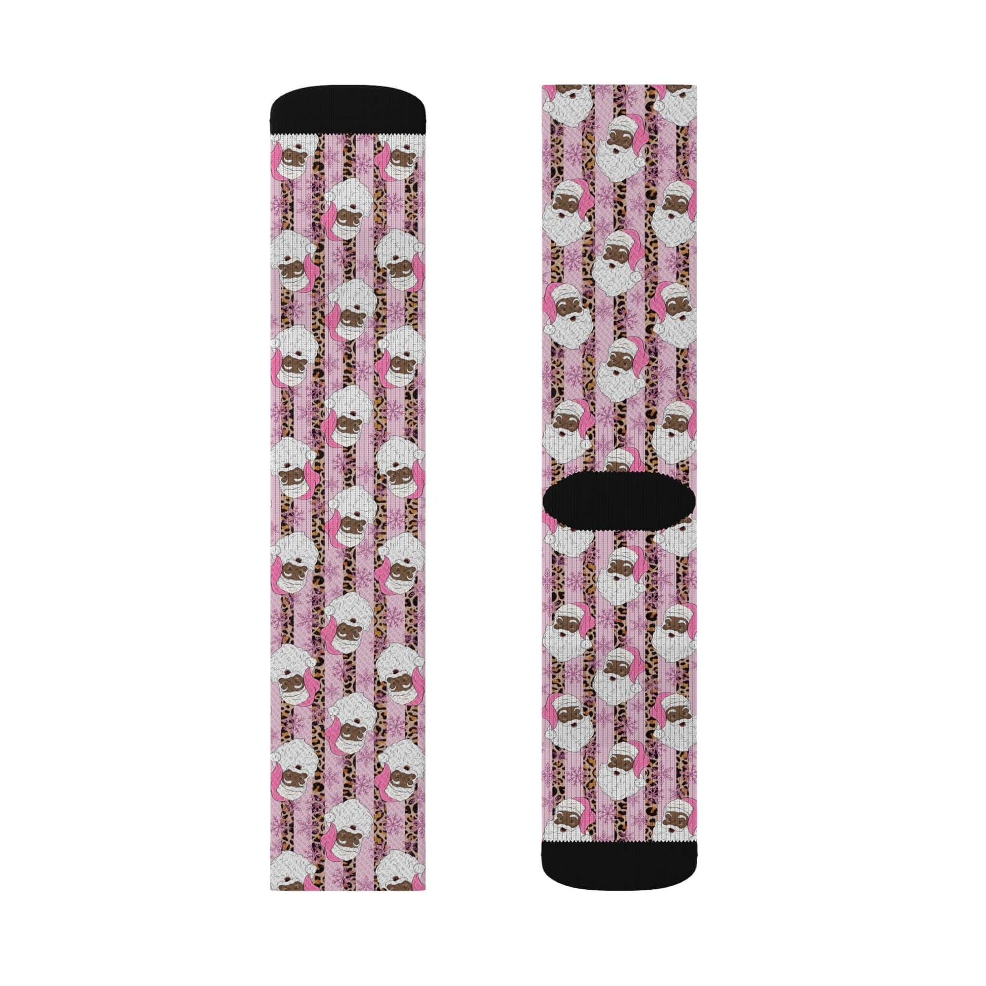 Exclusive Christmas Black Santa Party Socks, Brand63