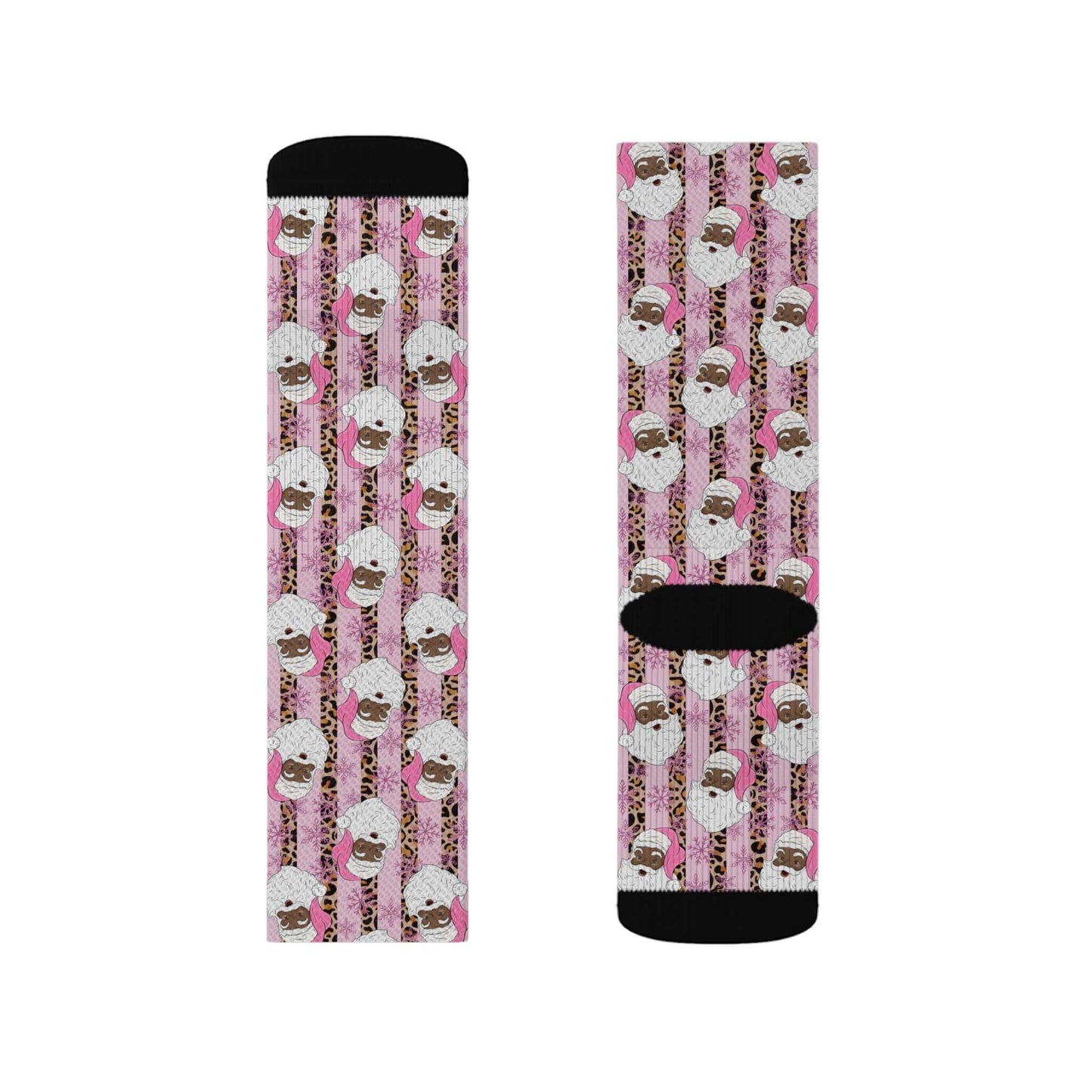 Exclusive Christmas Black Santa Party Socks, Brand63