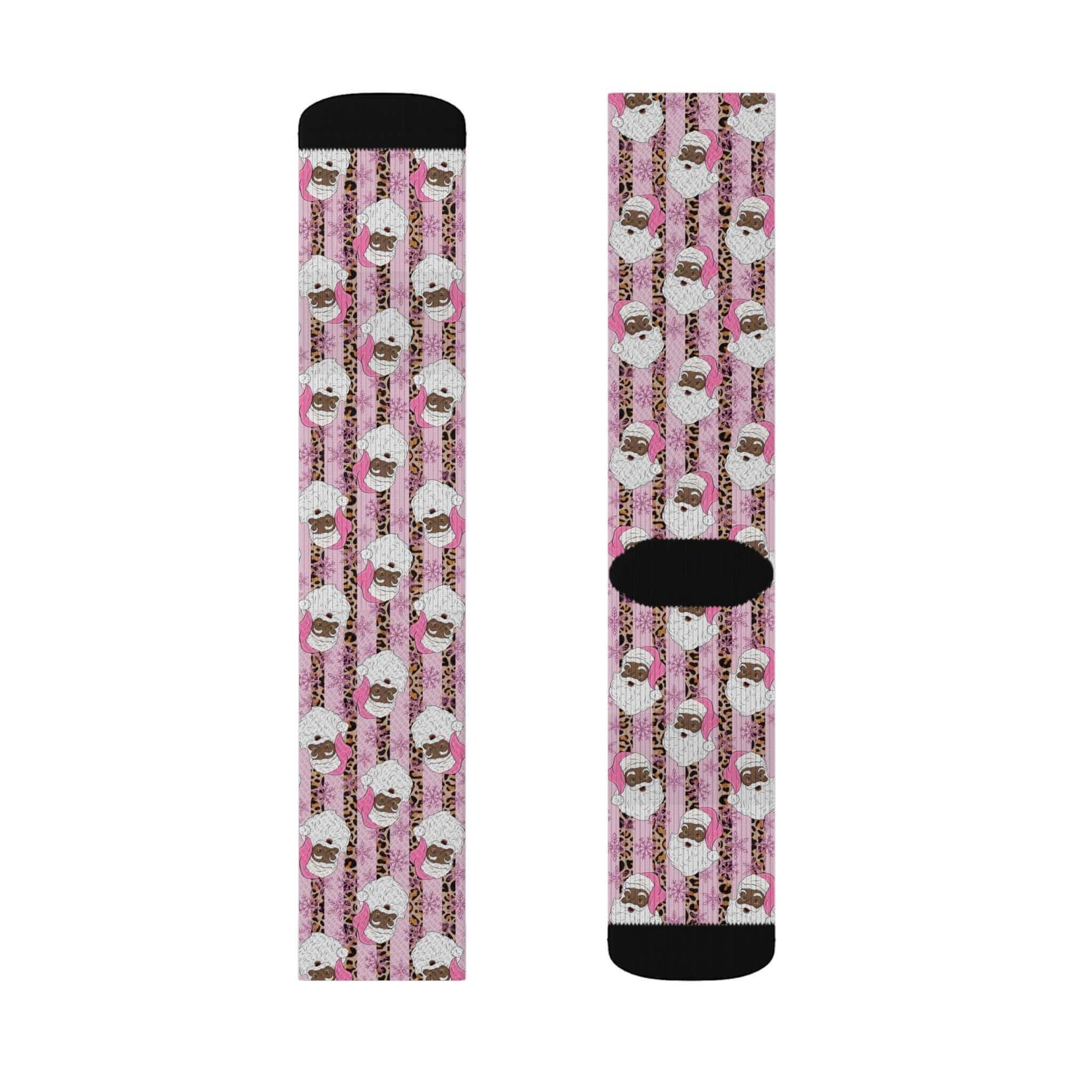 Exclusive Christmas Black Santa Party Socks, Brand63