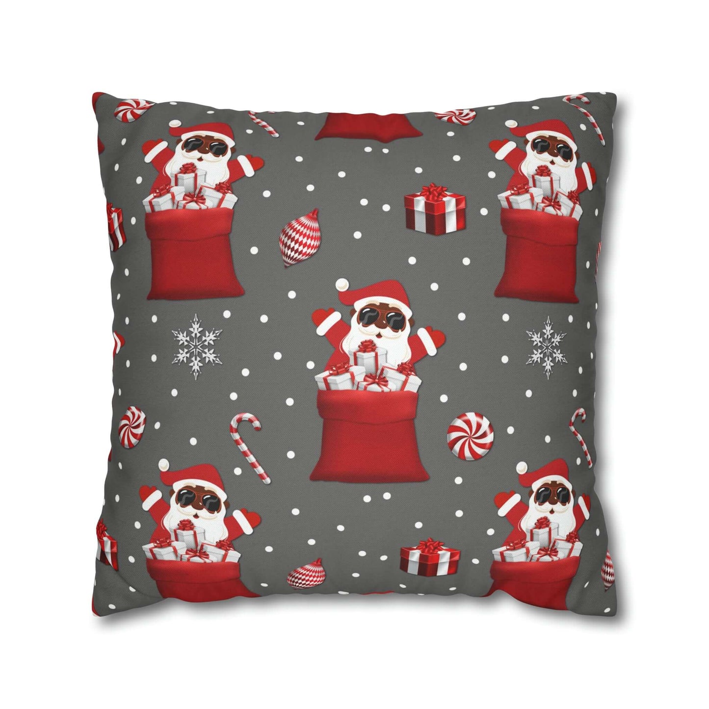 Exclusive Christmas Black Santa Pillow Cases, Brand63