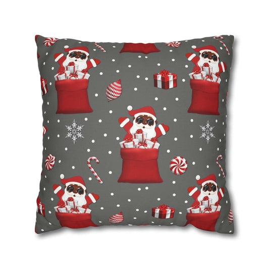 Exclusive Christmas Black Santa Pillow Cases, Brand63