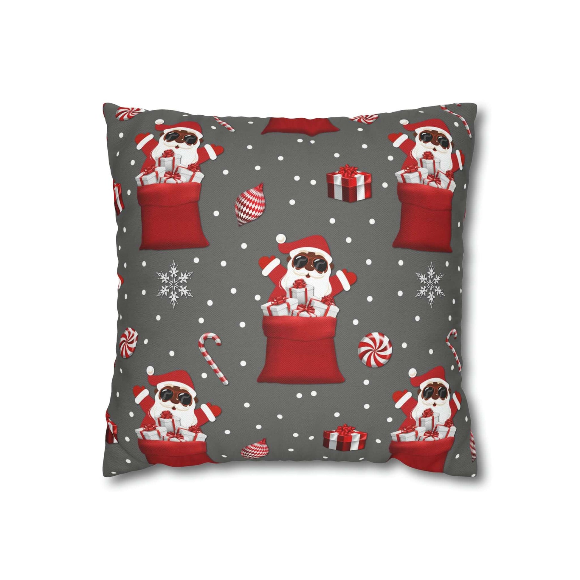 Exclusive Christmas Black Santa Pillow Cases, Brand63