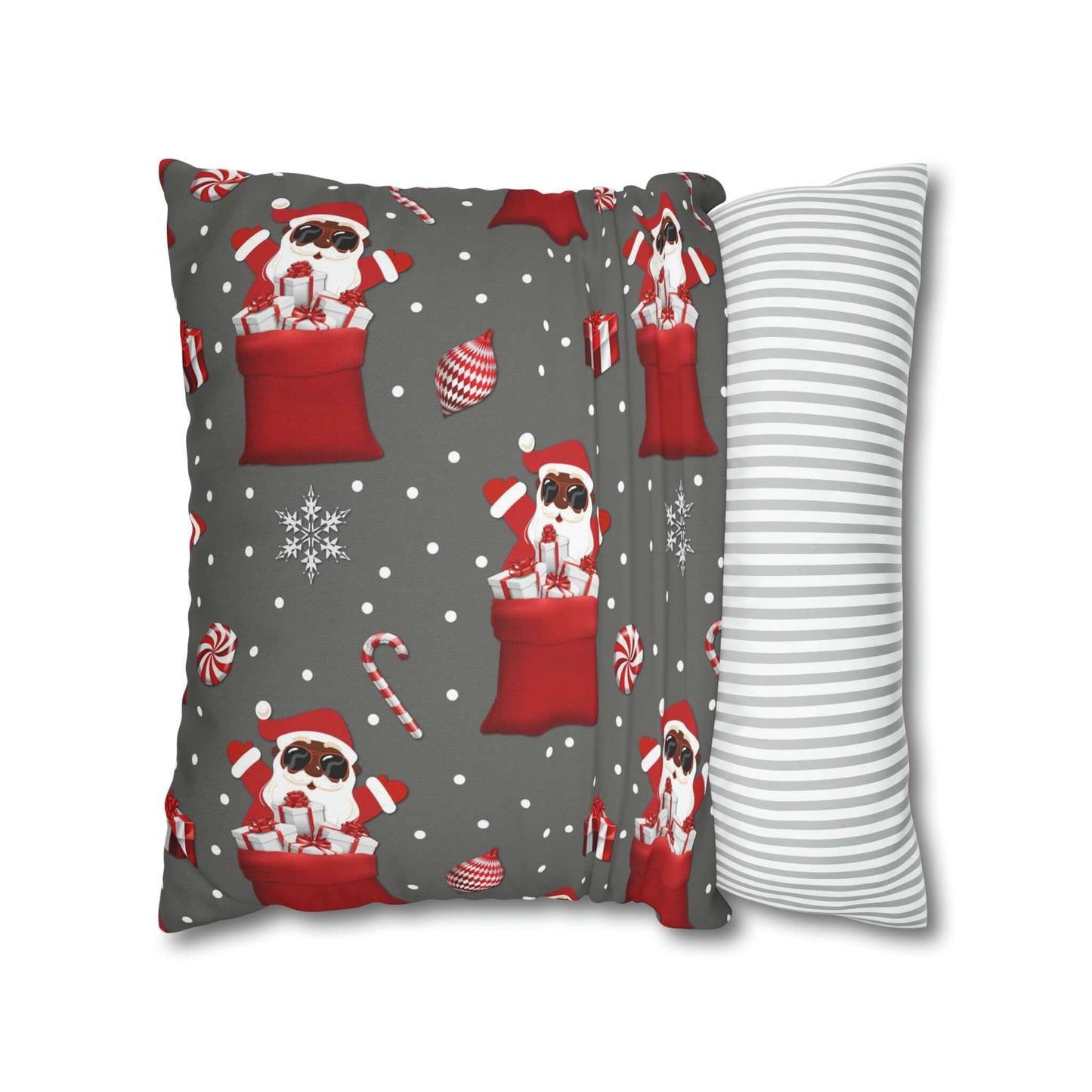 Exclusive Christmas Black Santa Pillow Cases, Brand63