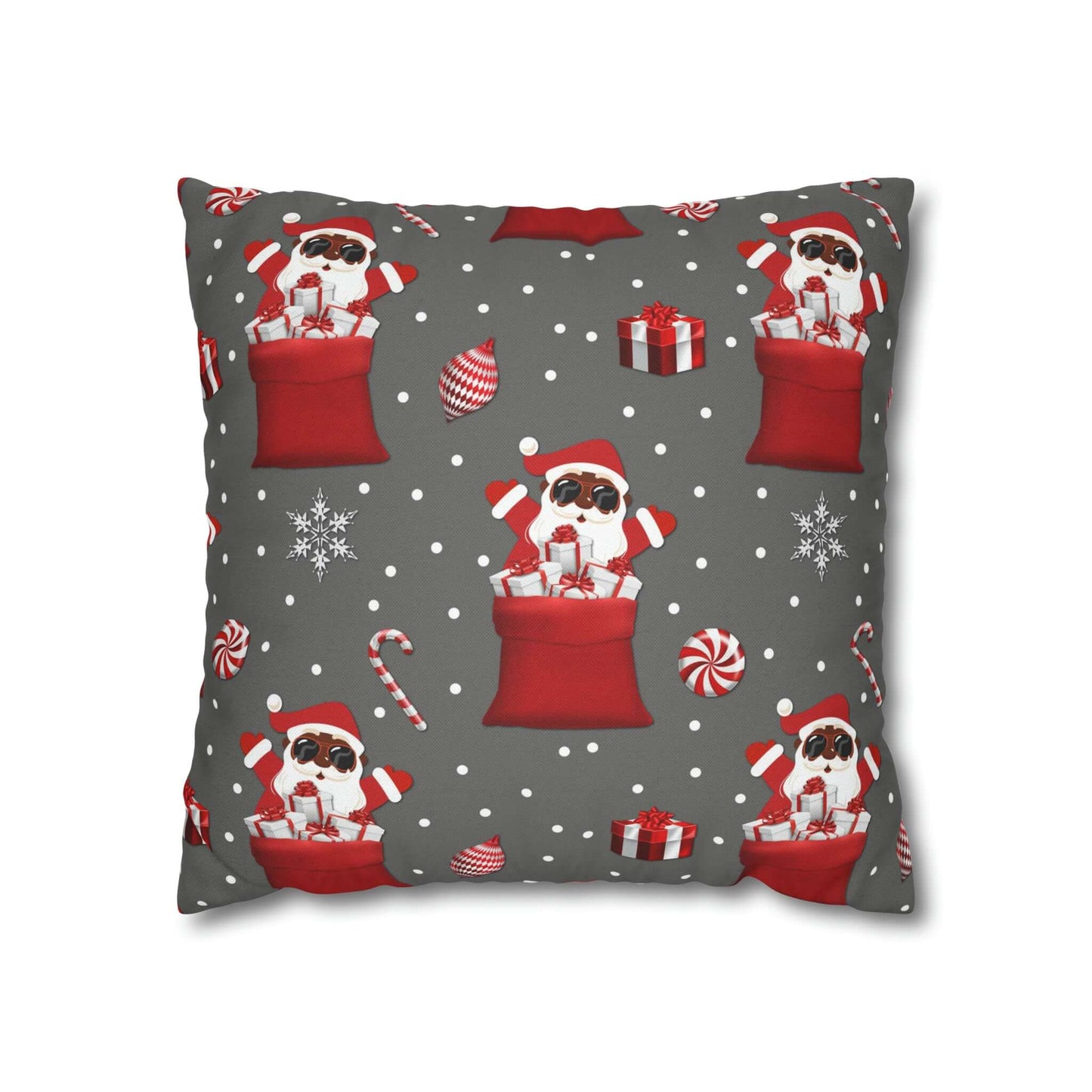 Exclusive Christmas Black Santa Pillow Cases, Brand63