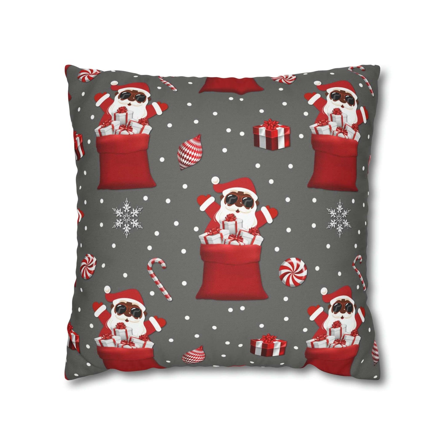 Exclusive Christmas Black Santa Pillow Cases, Brand63