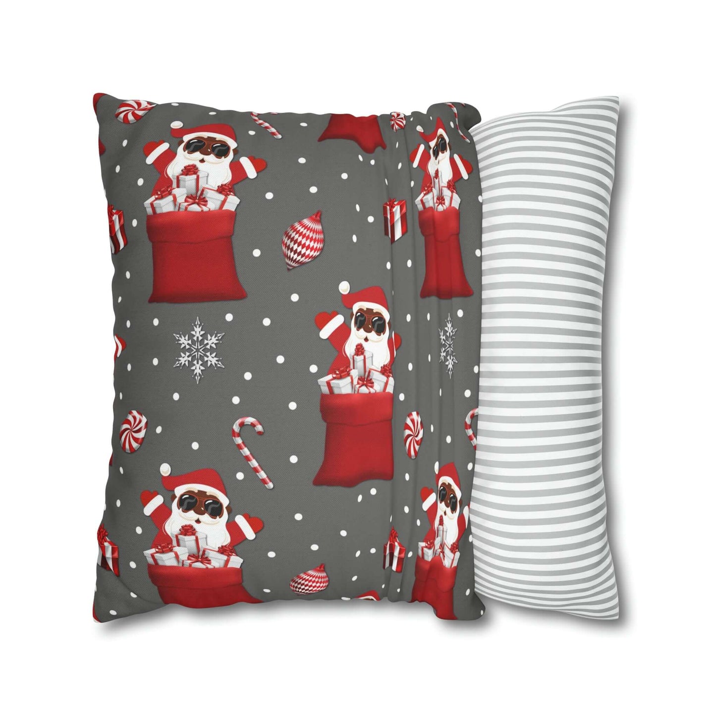 Exclusive Christmas Black Santa Pillow Cases, Brand63