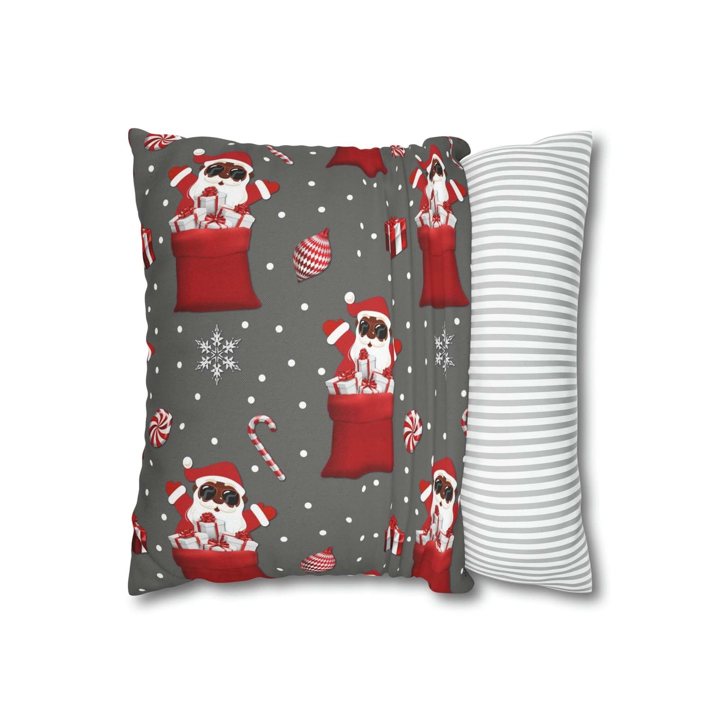 Exclusive Christmas Black Santa Pillow Cases, Brand63