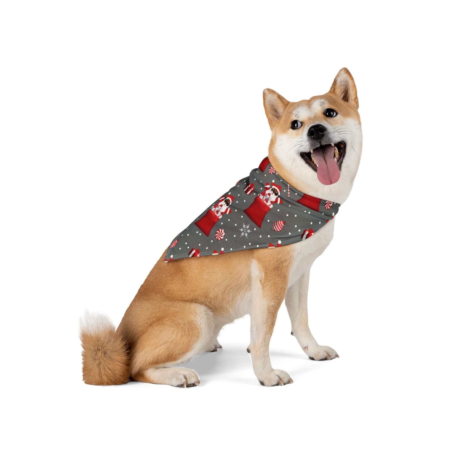 Exclusive Christmas Santa Pet Bandana, Paw-Sonality, Brand63