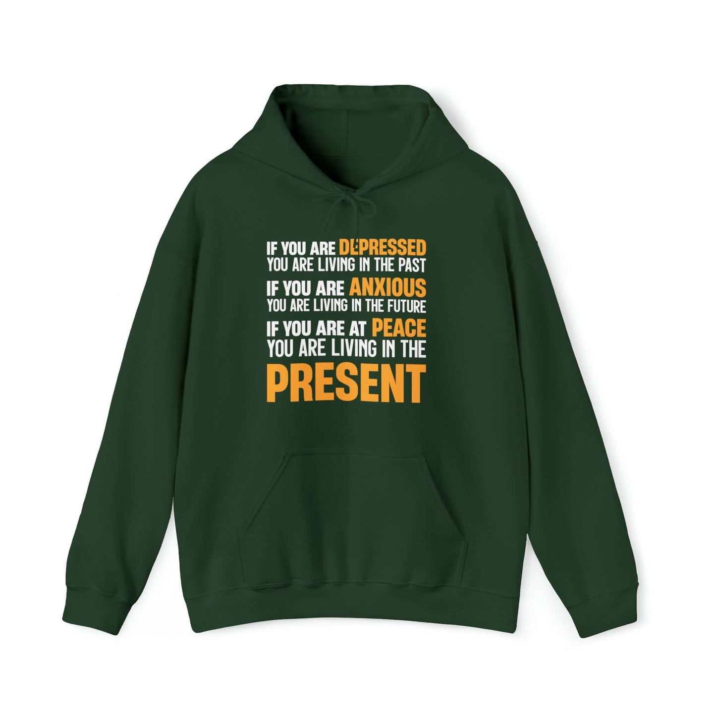 Exclusive "Live in the Present" Inspirational Hoodie, Brand63