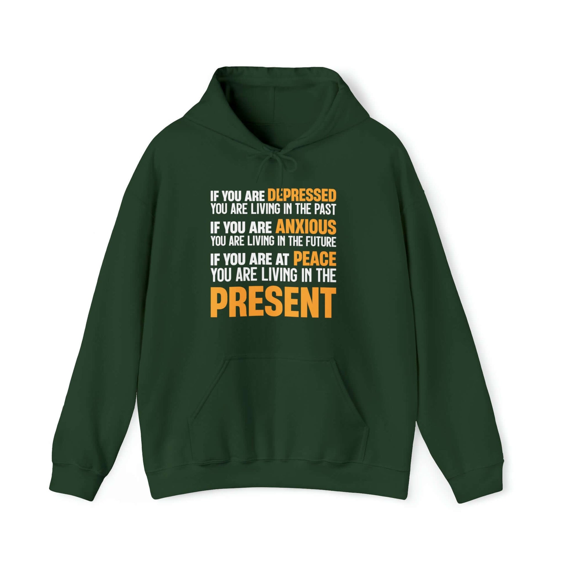 Exclusive "Live in the Present" Inspirational Hoodie, Brand63