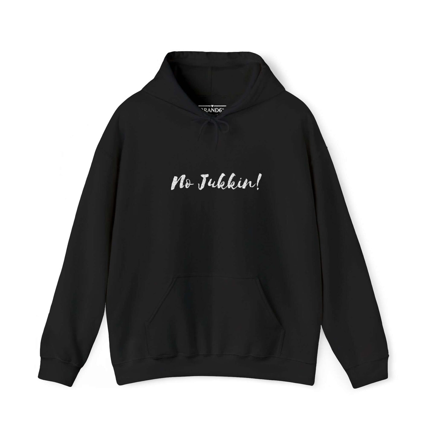Exclusive No Jukkin Embroidered Heavy Blend Hoodie, Brand63