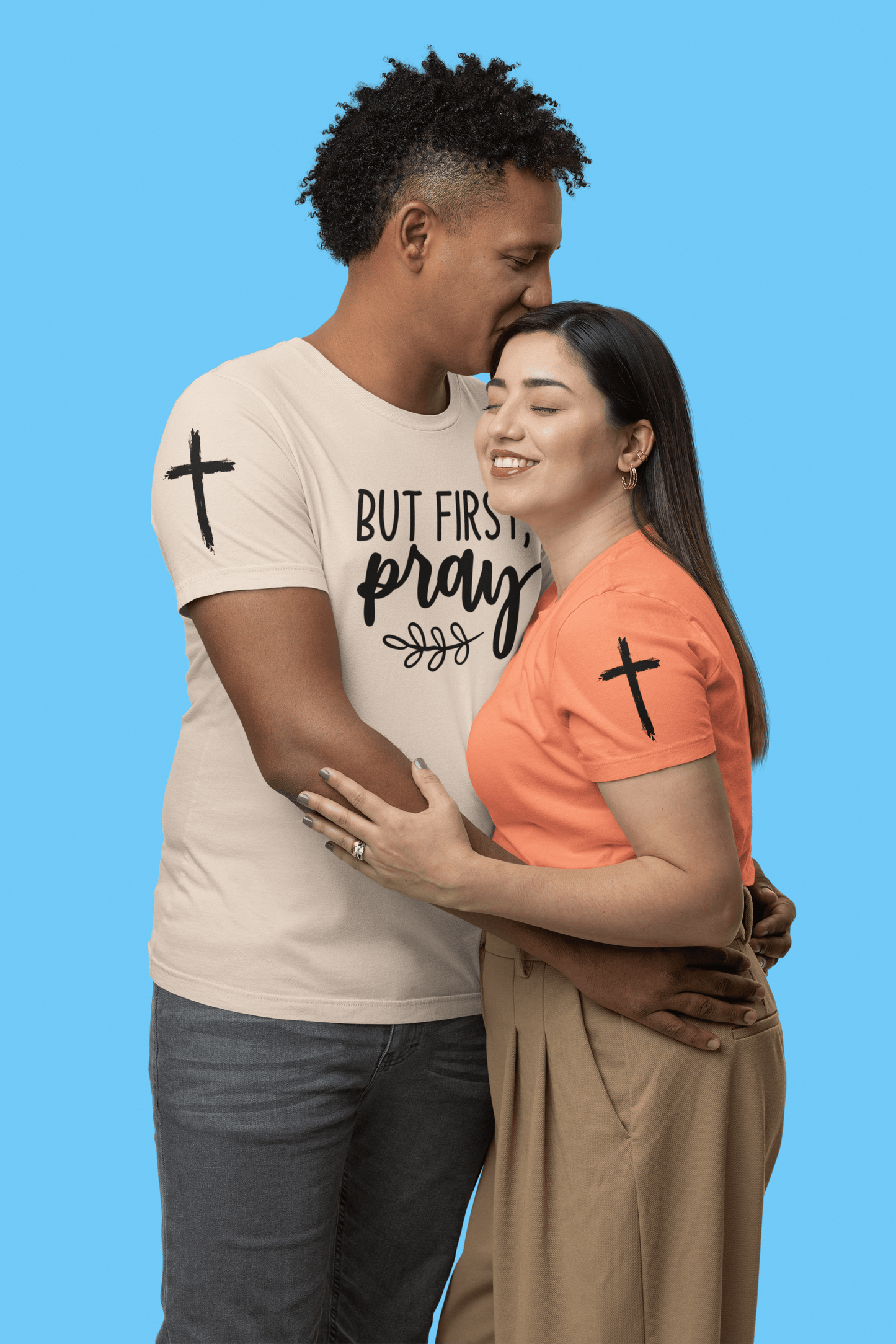 Faith-Based T-shirt | Prayer T-shirt with Sleeve Designs, Brand63