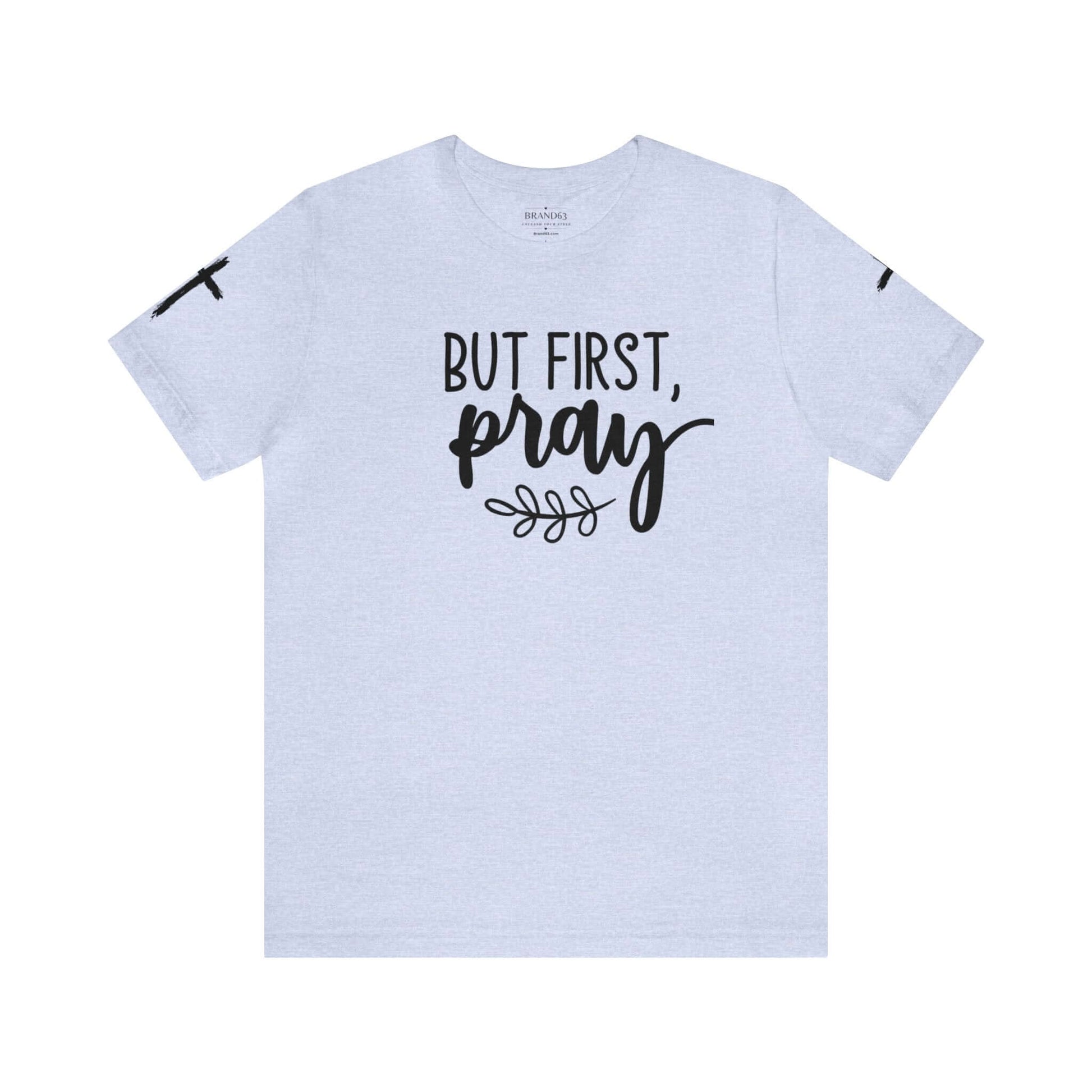 Faith-Based T-shirt | Prayer T-shirt with Sleeve Designs, Brand63