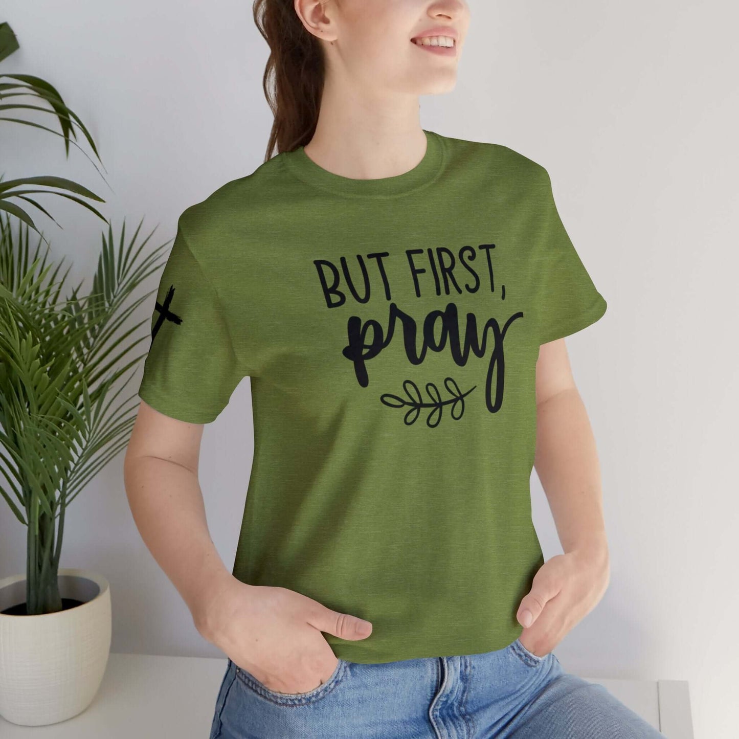 Faith-Based T-shirt | Prayer T-shirt with Sleeve Designs, Brand63