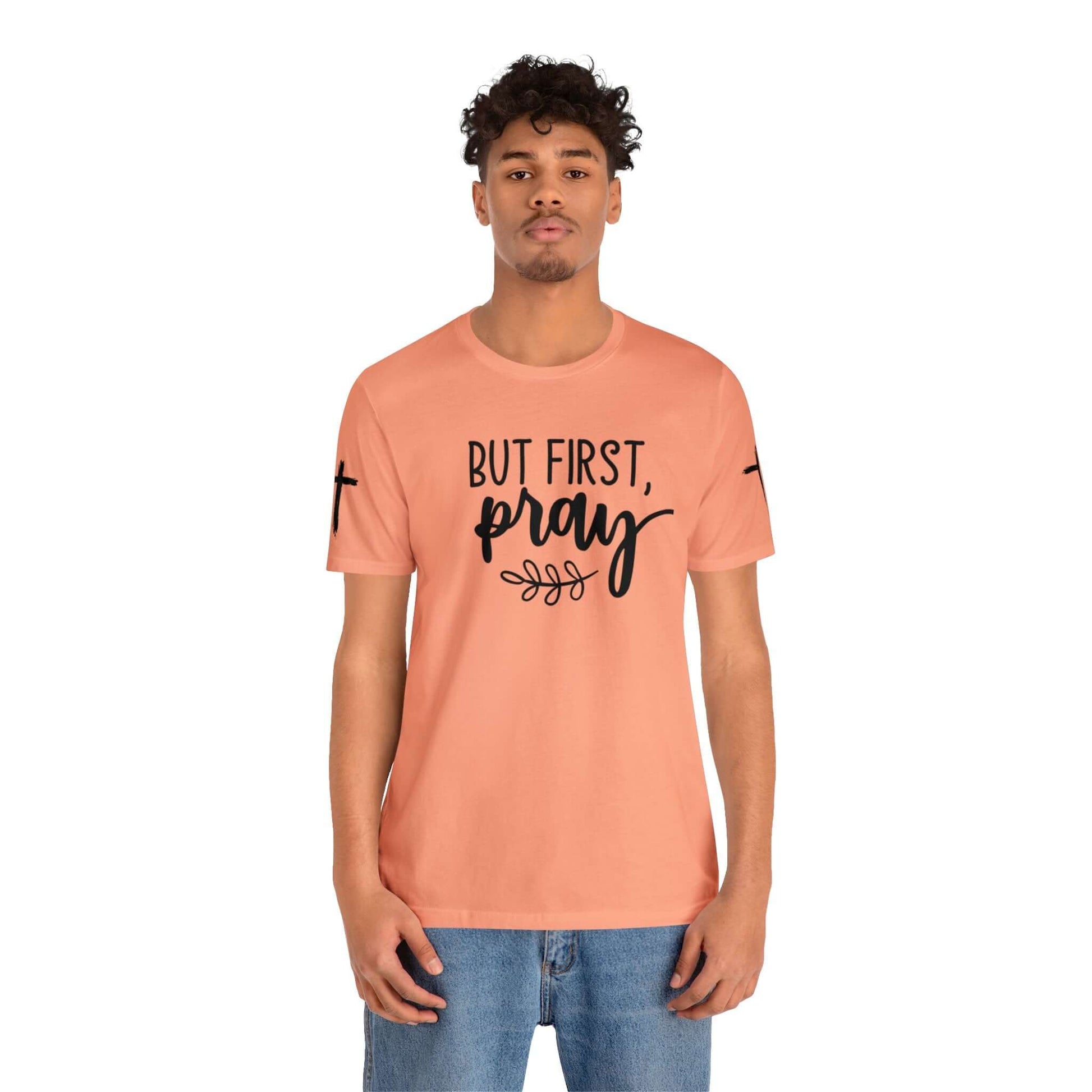 Faith-Based T-shirt | Prayer T-shirt with Sleeve Designs, Brand63