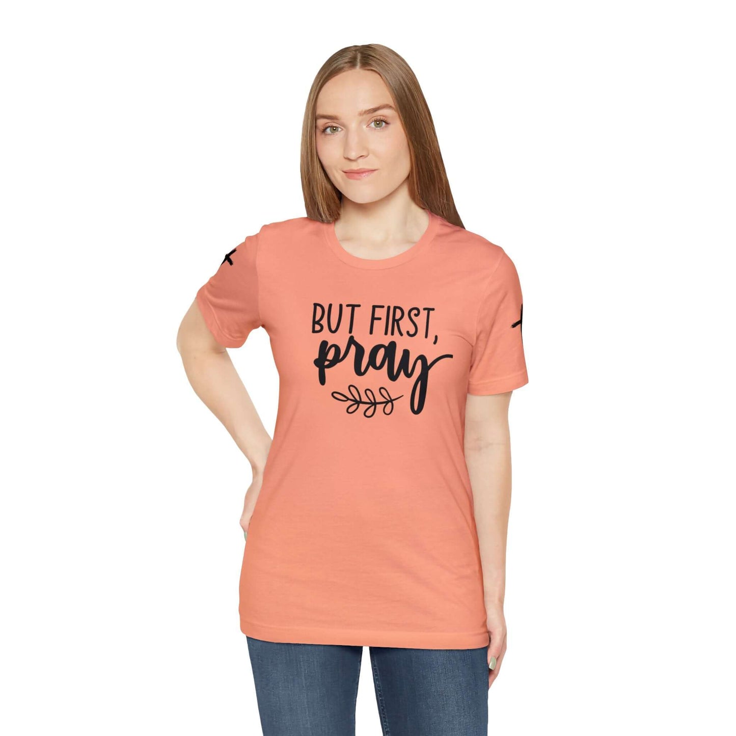 Faith-Based T-shirt | Prayer T-shirt with Sleeve Designs, Brand63