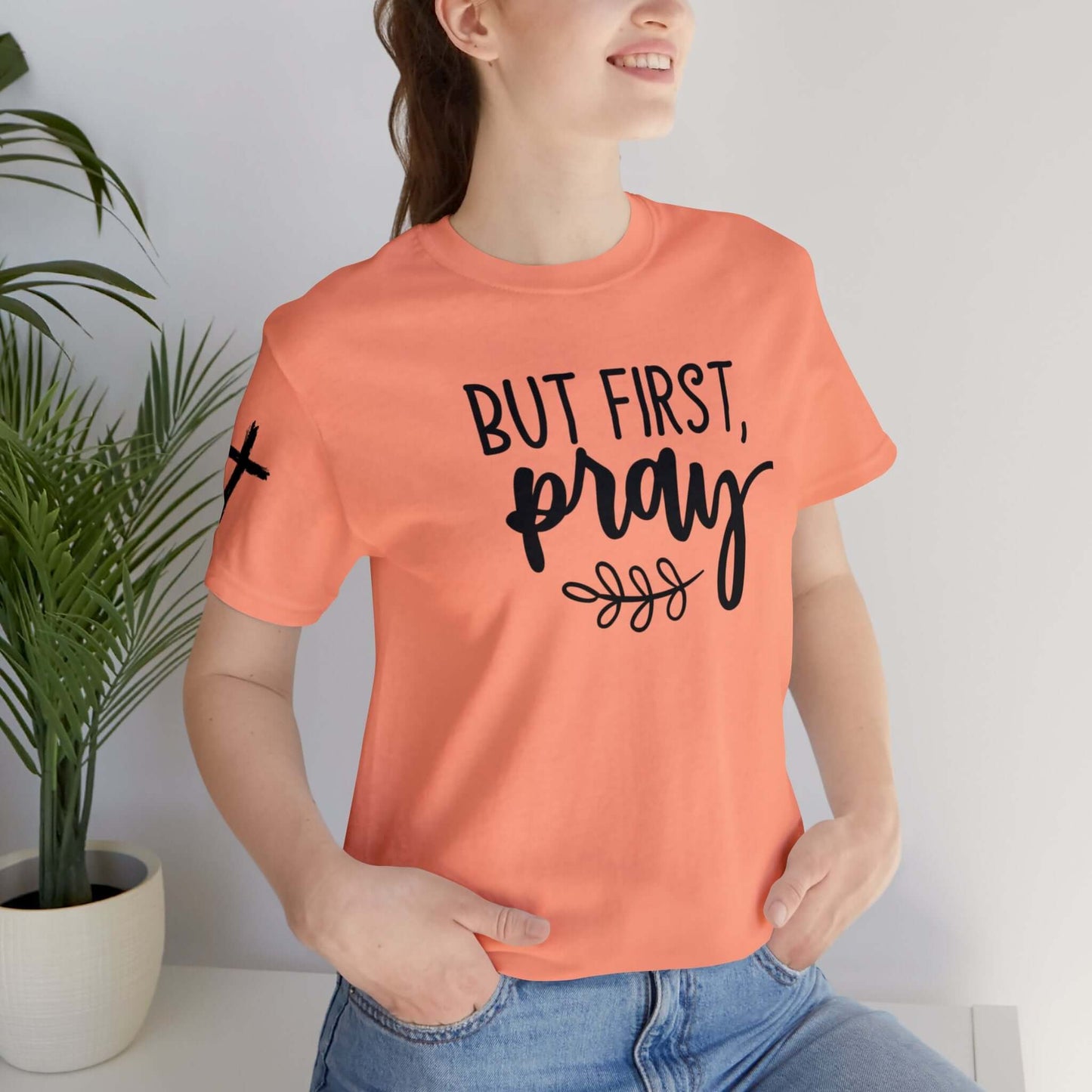 Faith-Based T-shirt | Prayer T-shirt with Sleeve Designs, Brand63