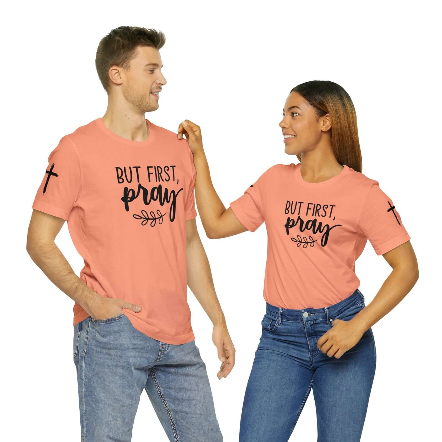 Faith-Based T-shirt | Prayer T-shirt with Sleeve Designs, Brand63