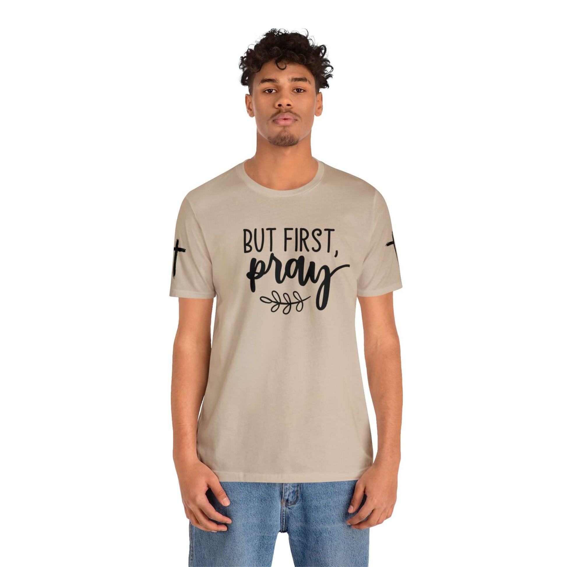 Faith-Based T-shirt | Prayer T-shirt with Sleeve Designs, Brand63