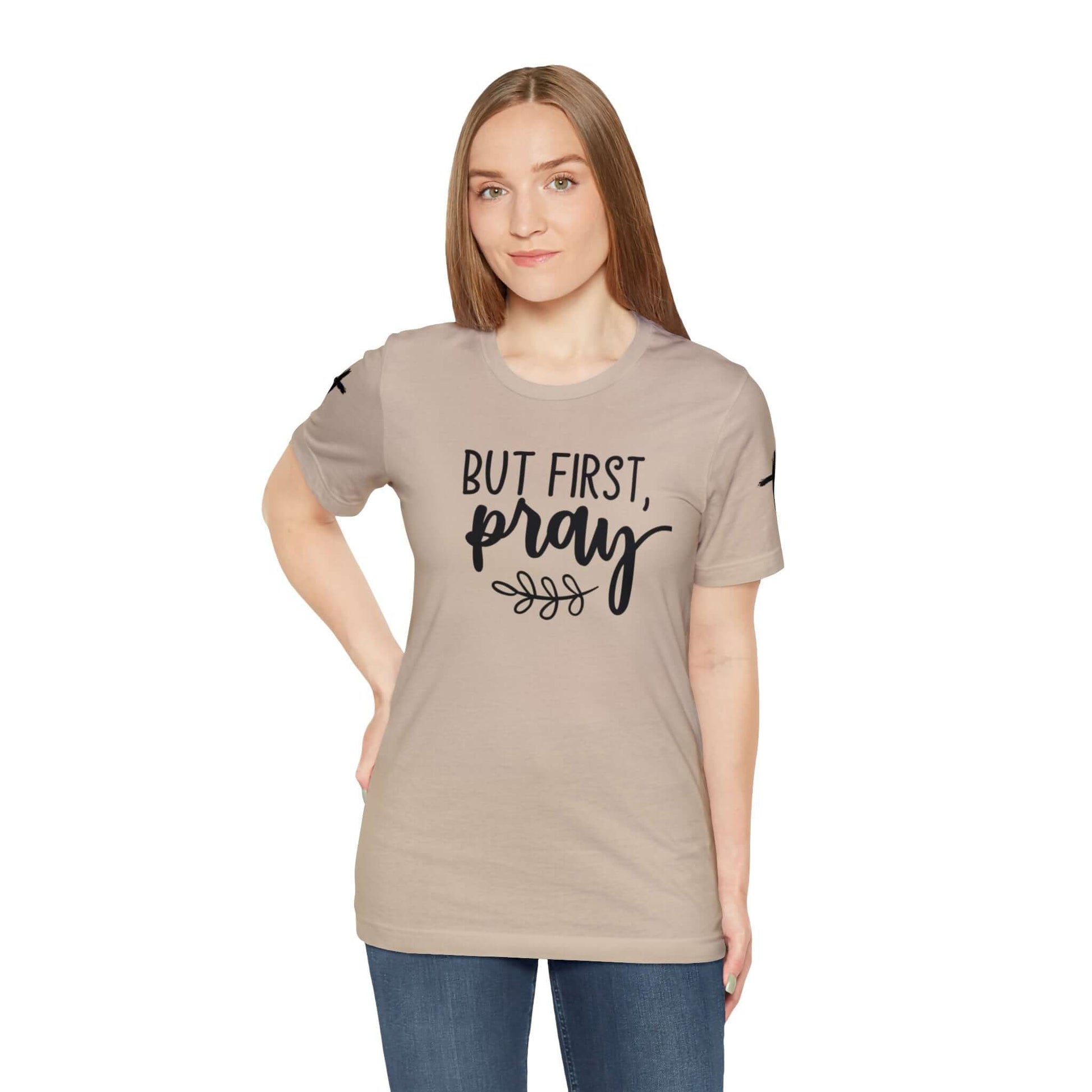 Faith-Based T-shirt | Prayer T-shirt with Sleeve Designs, Brand63