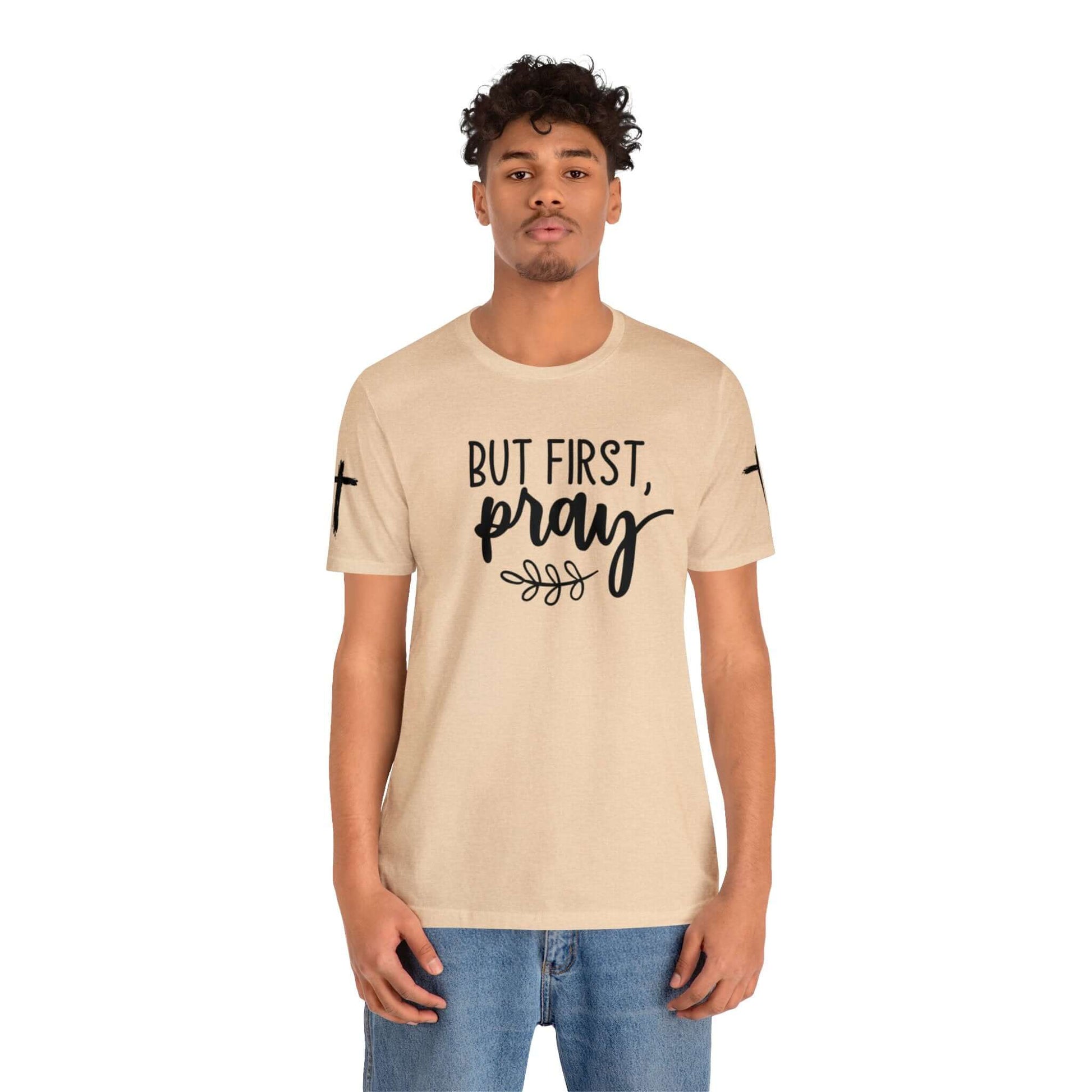 Faith-Based T-shirt | Prayer T-shirt with Sleeve Designs, Brand63