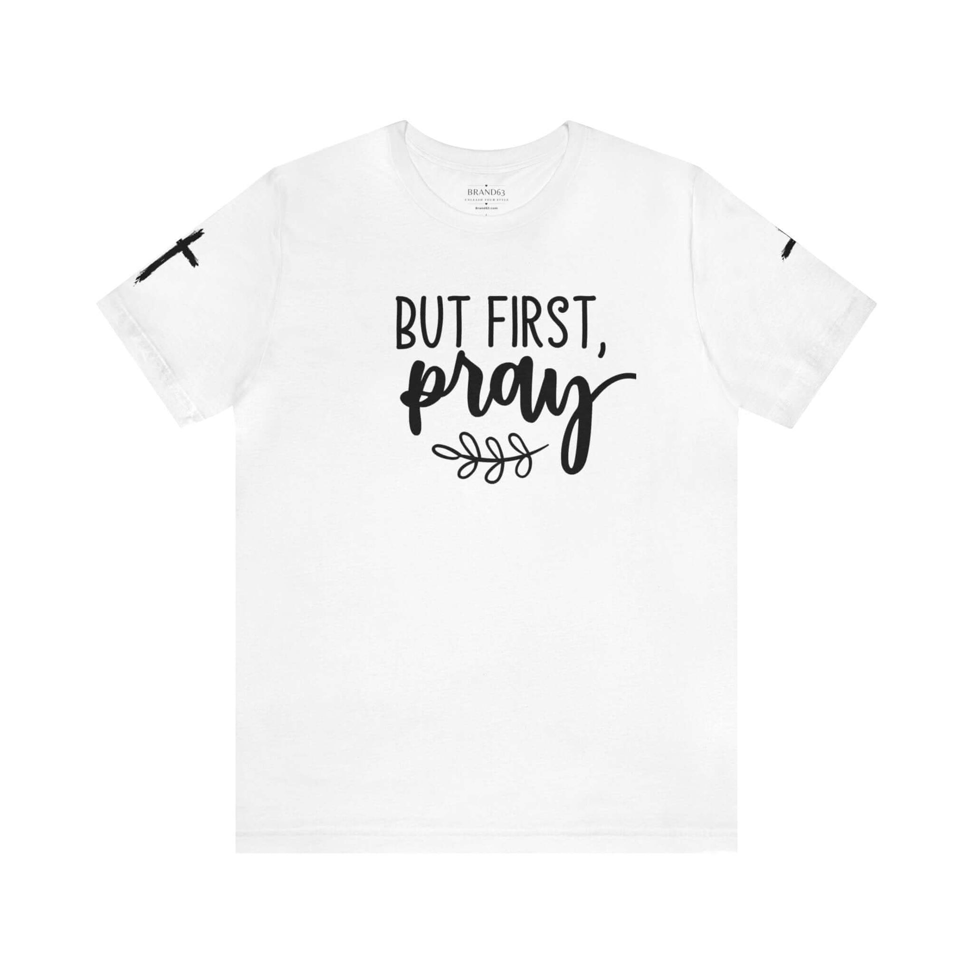 Faith-Based T-shirt | Prayer T-shirt with Sleeve Designs, Brand63