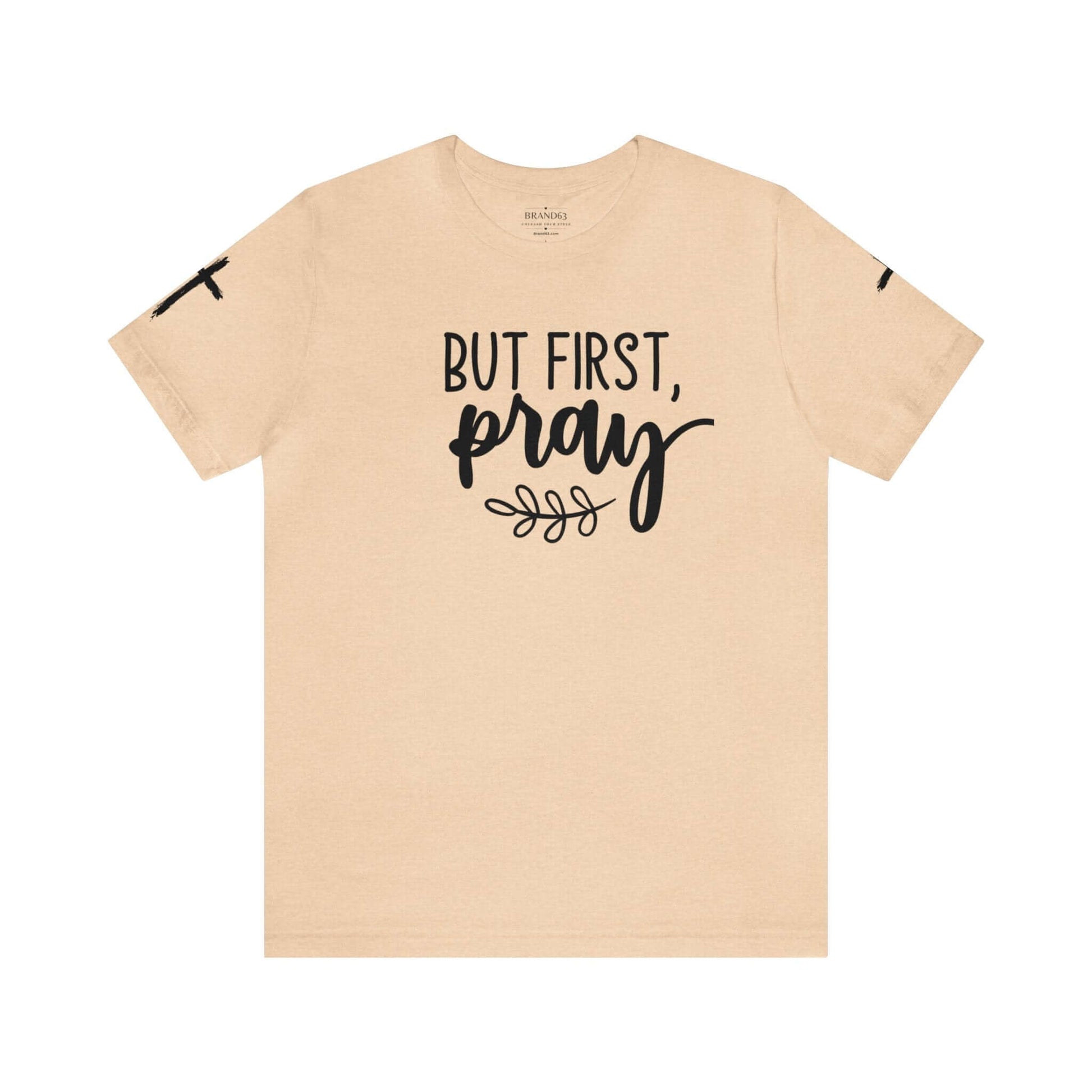 Faith-Based T-shirt | Prayer T-shirt with Sleeve Designs, Brand63