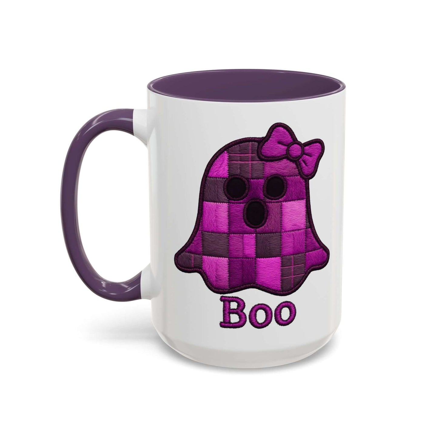 Faux Embroidered Ghost Coffee Mug, Brand63