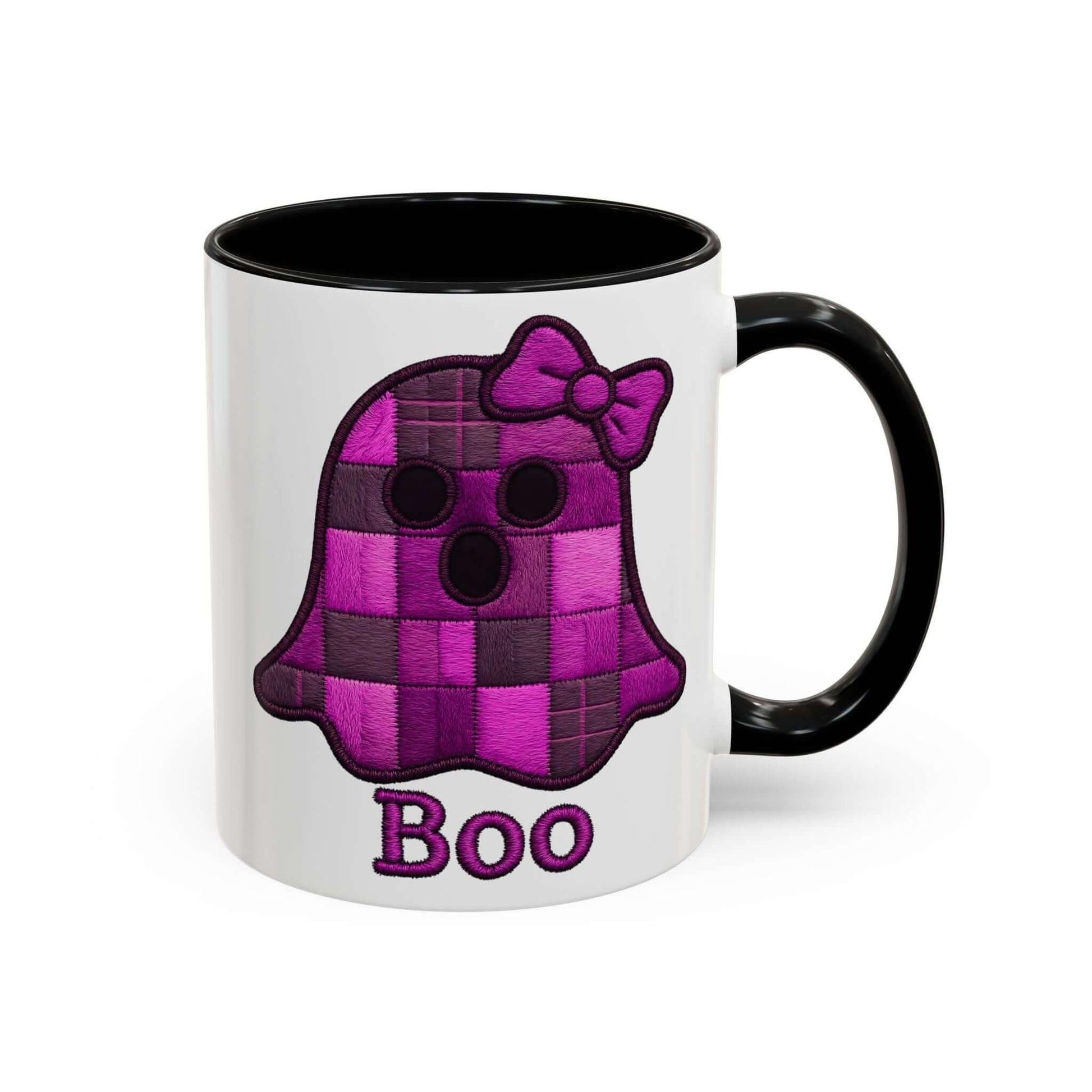 Faux Embroidered Ghost Coffee Mug, Brand63