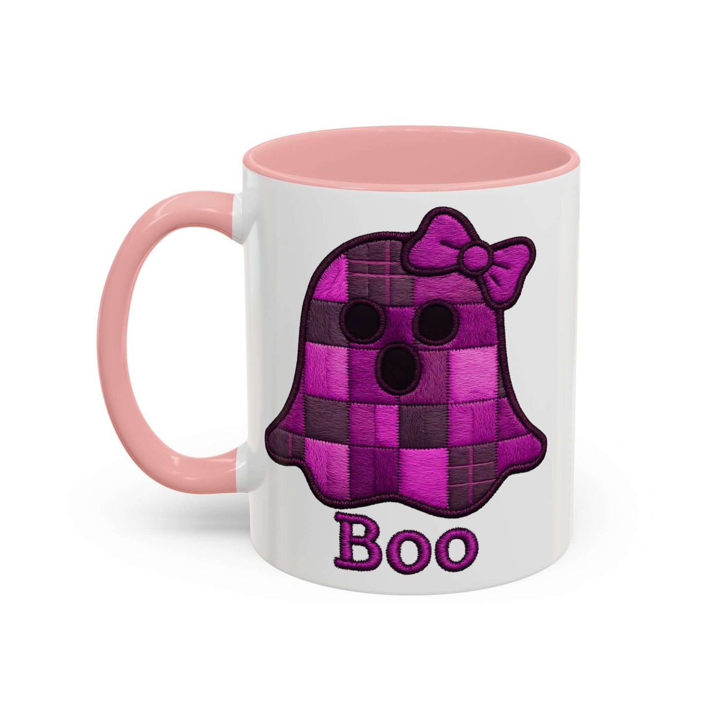 Faux Embroidered Ghost Coffee Mug, Brand63