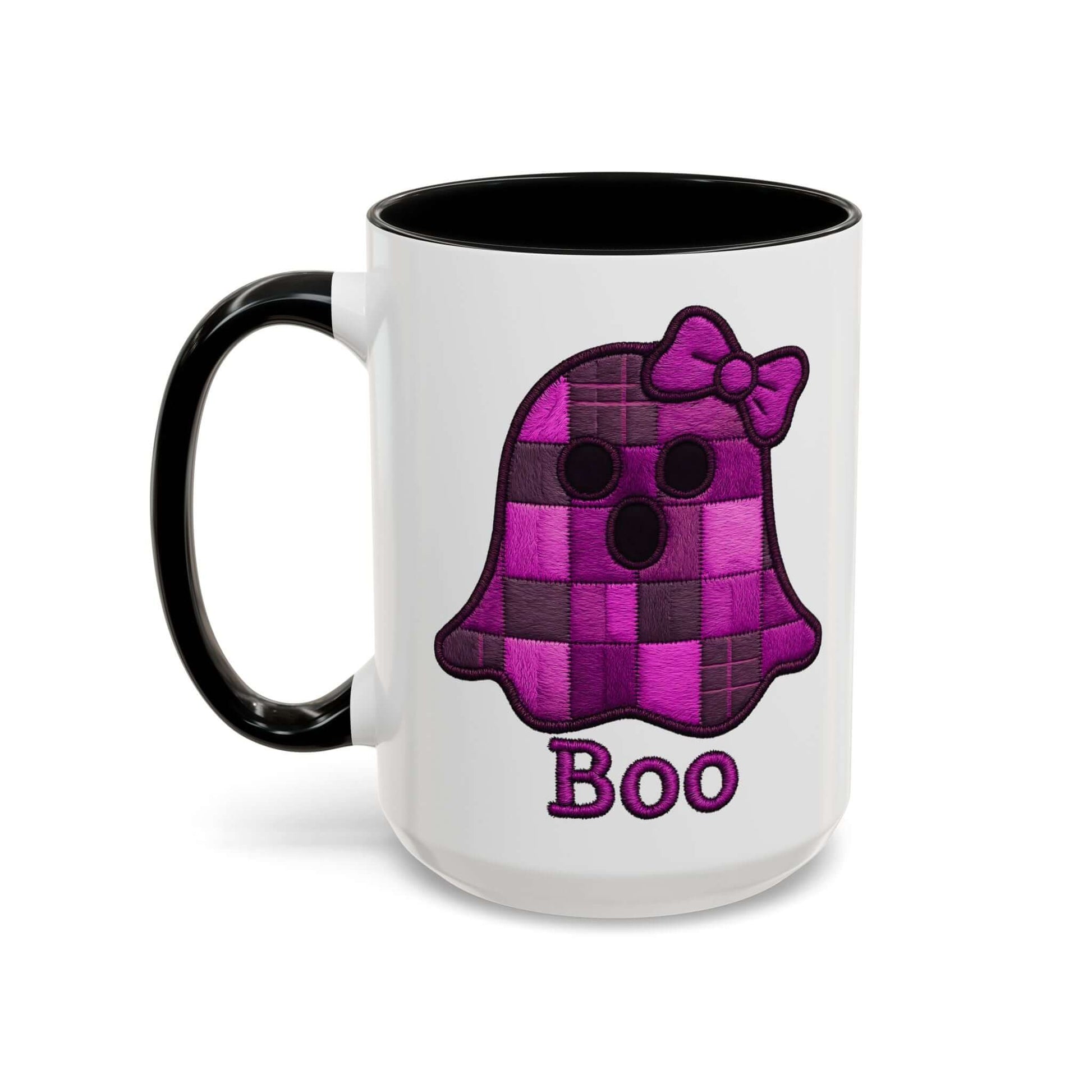 Faux Embroidered Ghost Coffee Mug, Brand63