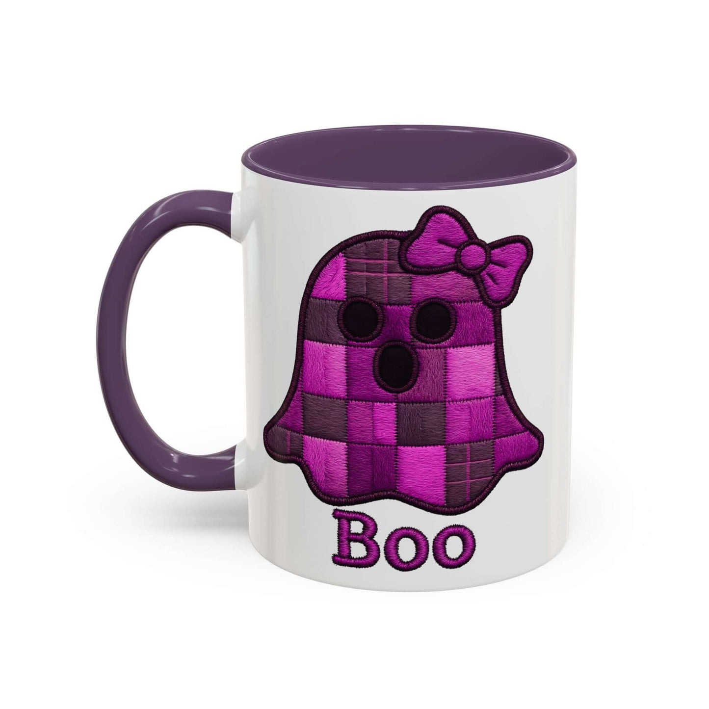 Faux Embroidered Ghost Coffee Mug, Brand63