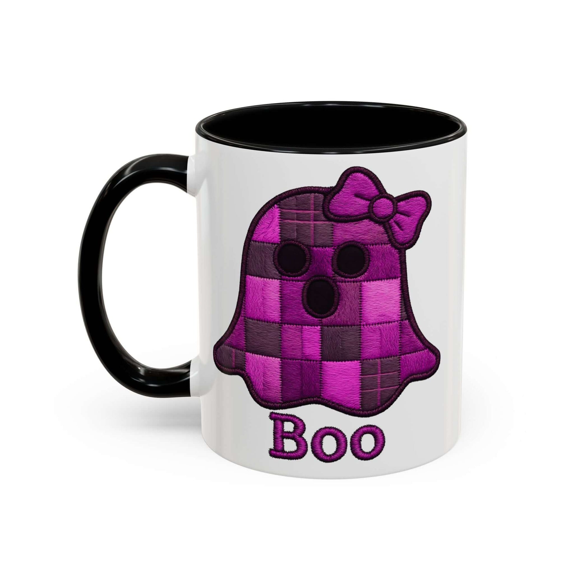 Faux Embroidered Ghost Coffee Mug, Brand63