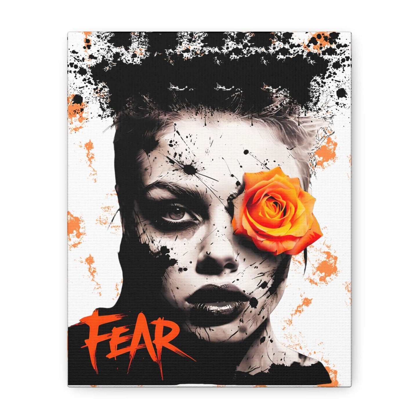 Fear Contemporary Art-Inspired Stretched Canvas Art, Brand63