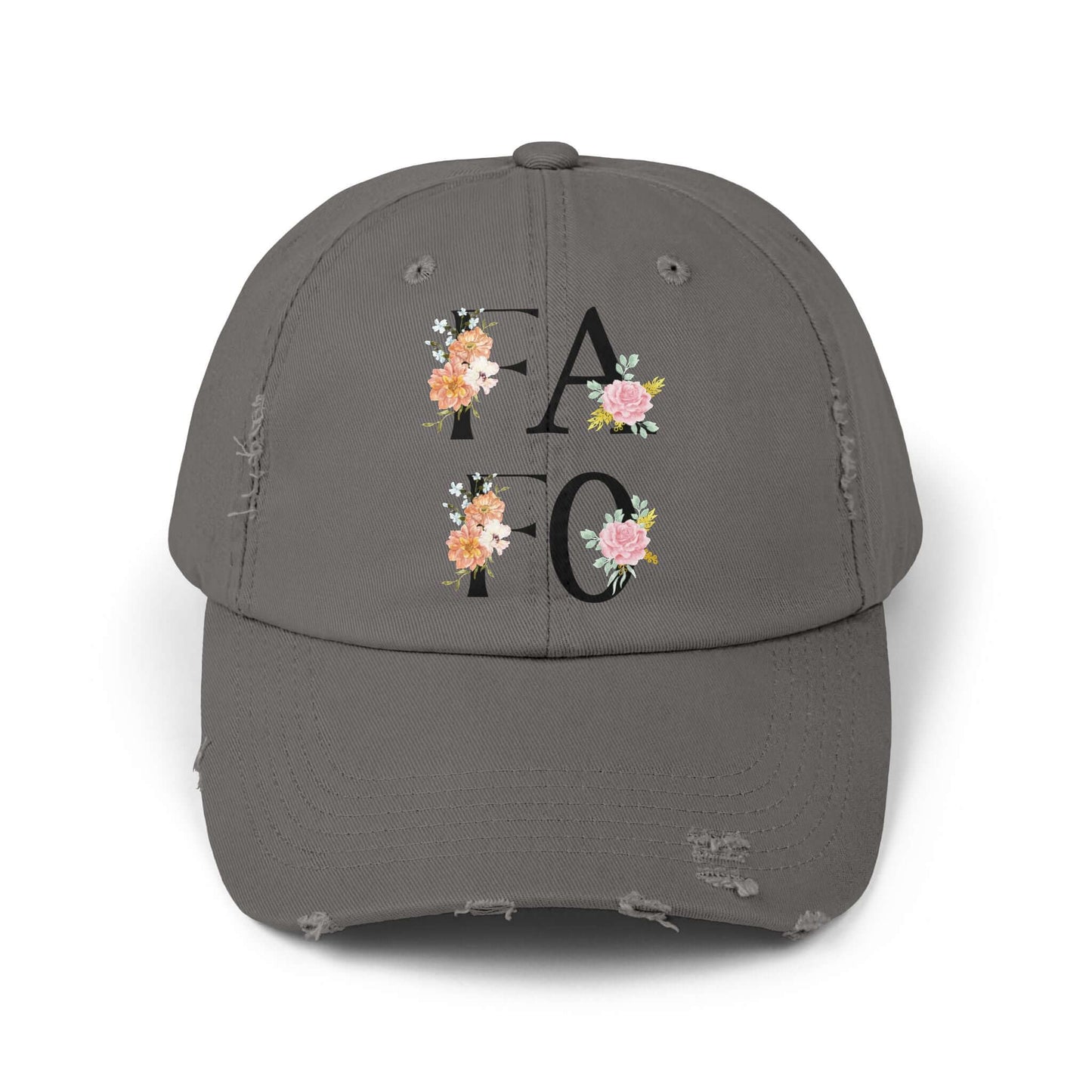 Floral FAFO Distressed Cap, Brand63